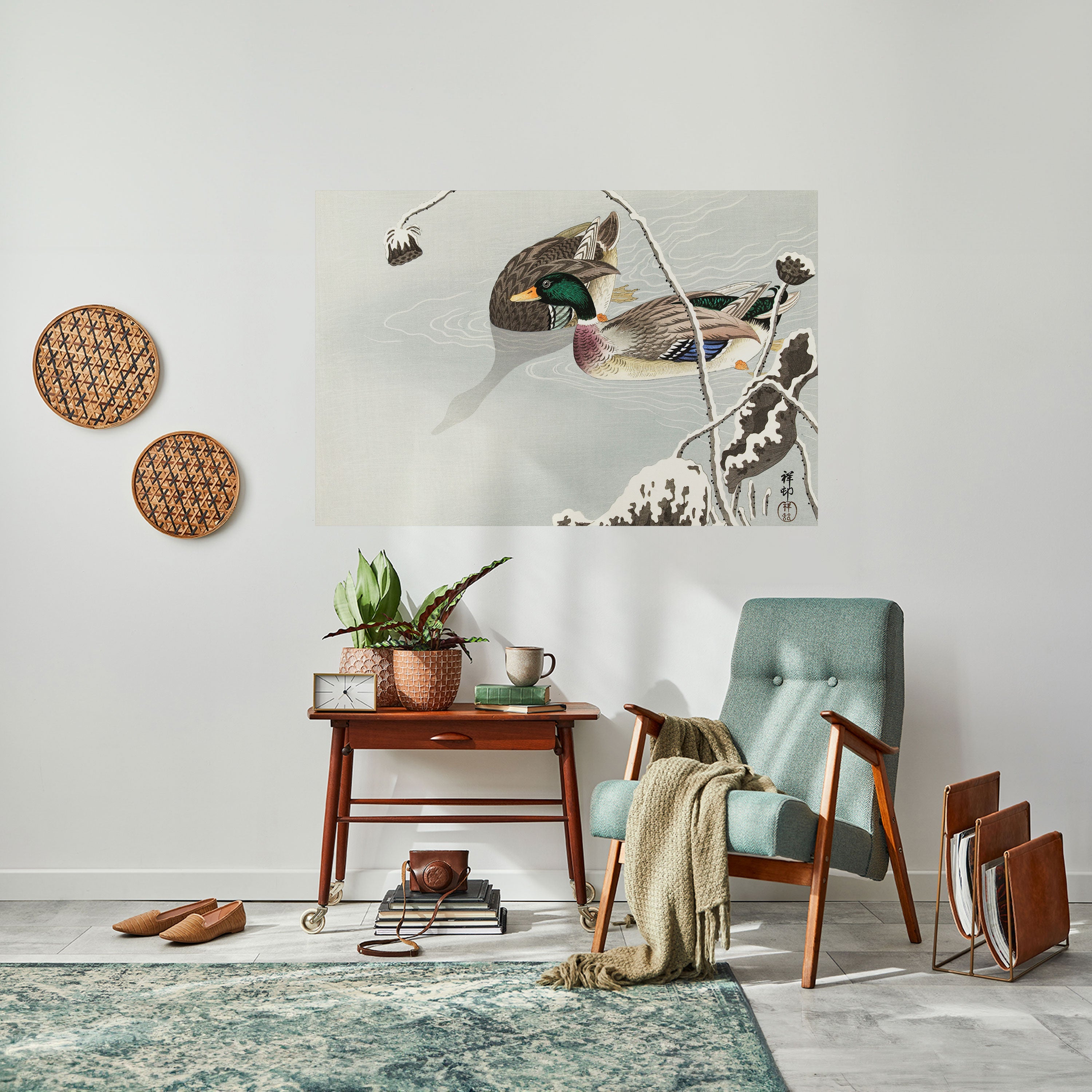 Affiche horizontale autocollante « DANCE OF DUCKS »