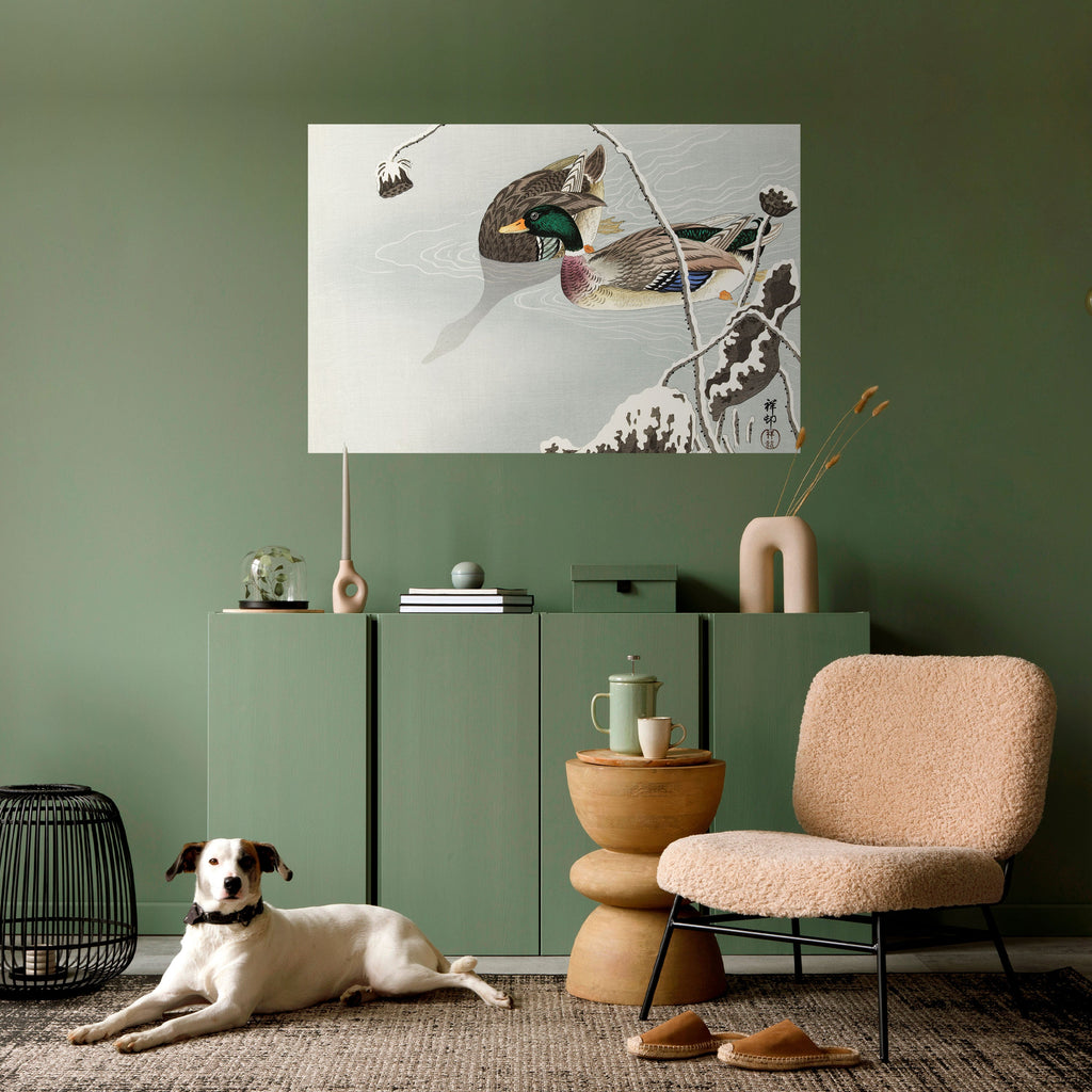 Affiche horizontale autocollante « DANCE OF DUCKS »