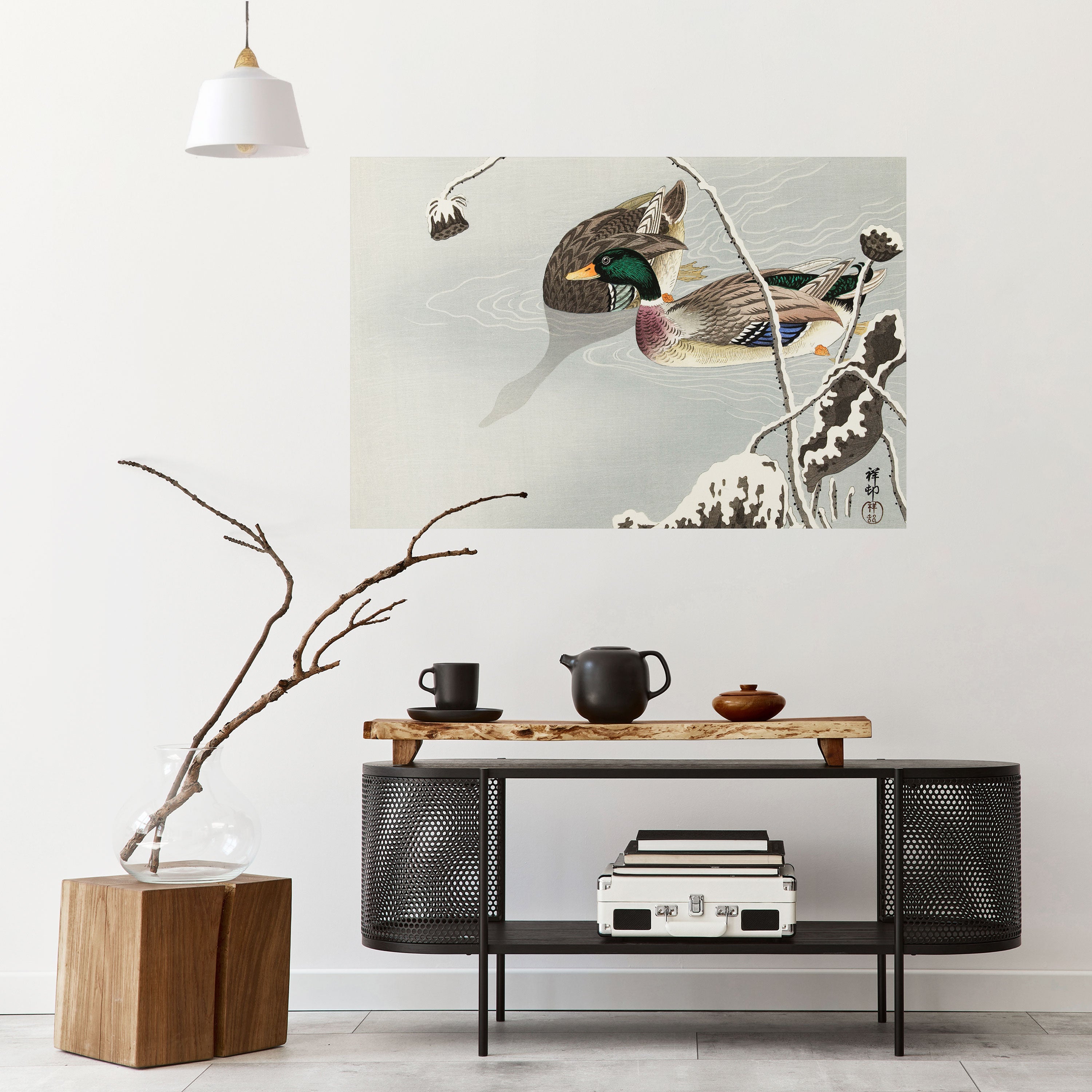 Affiche horizontale autocollante « DANCE OF DUCKS »