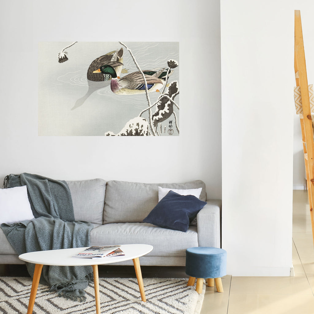 Affiche horizontale autocollante « DANCE OF DUCKS »