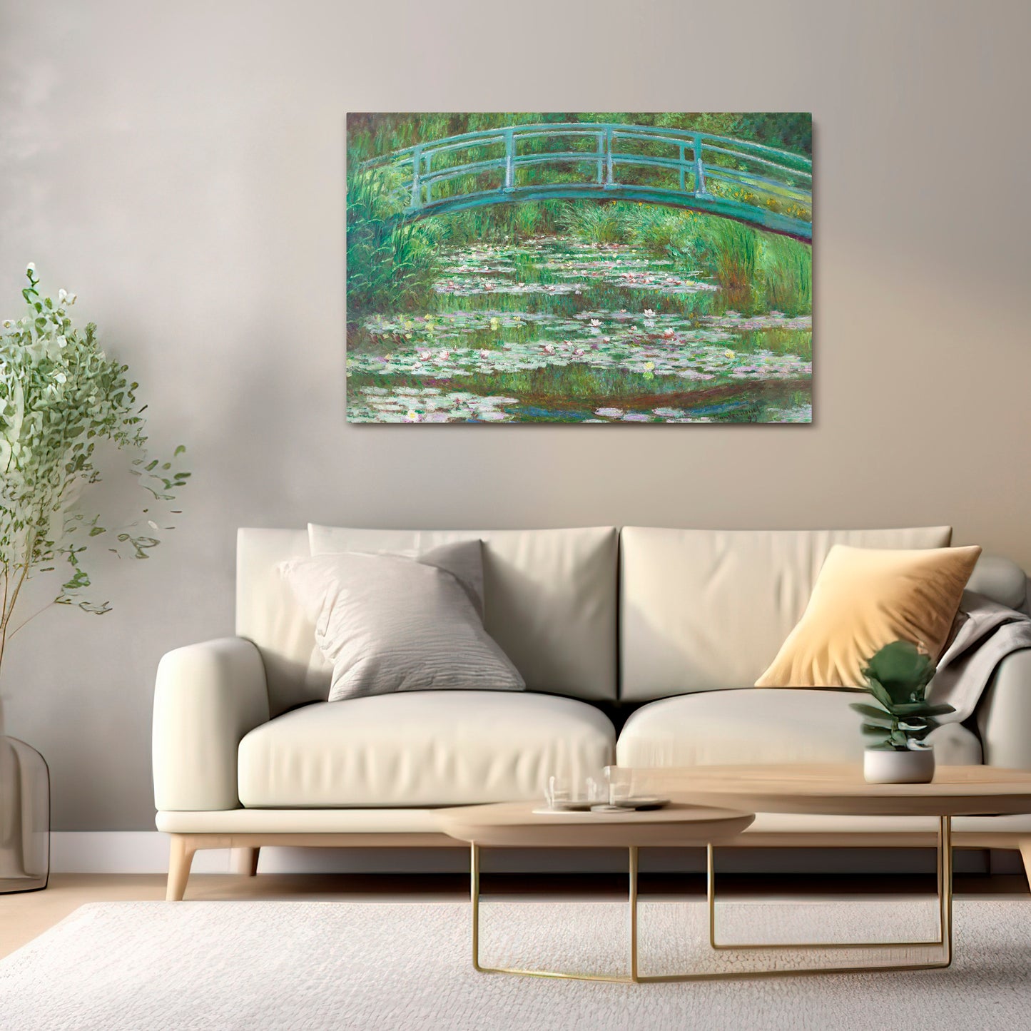 JAPANESE FOOTBRIDGE Horizontal Canvas Print