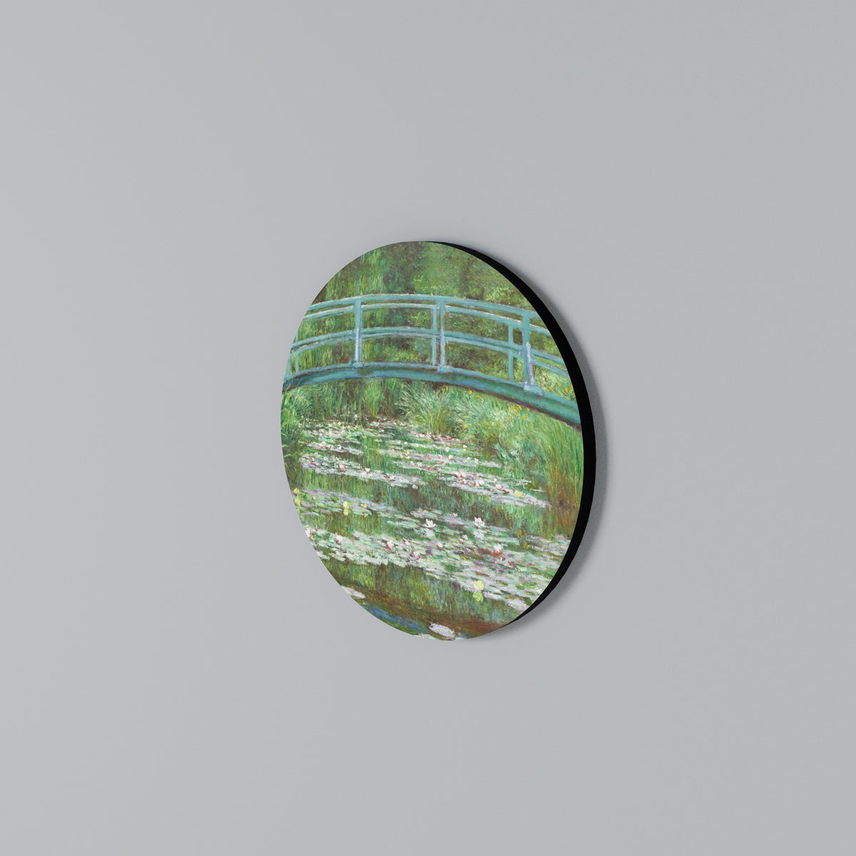 JAPANESE FOOTBRIDGE Round Wall Art