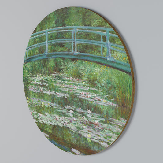JAPANESE FOOTBRIDGE Round Wall Art