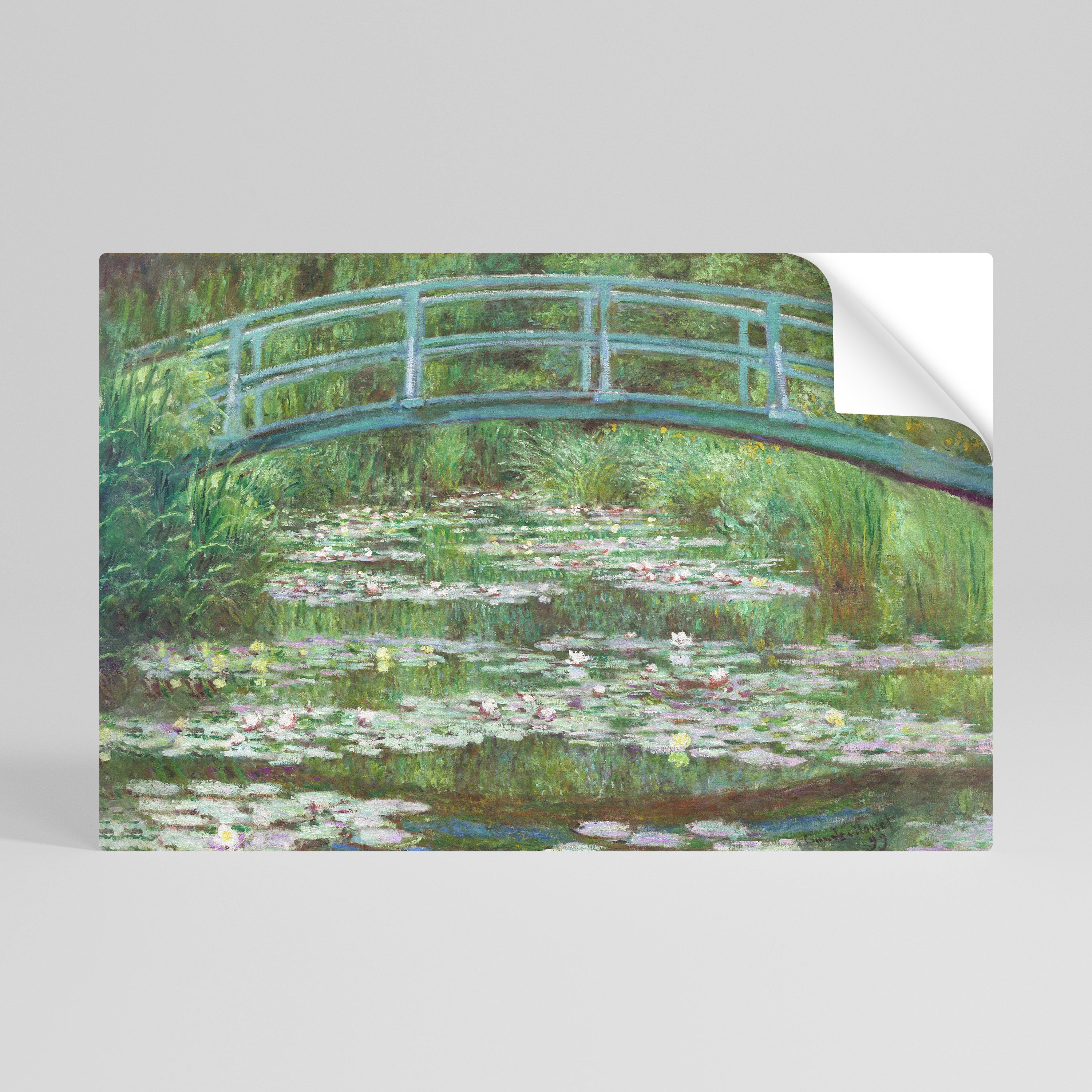 Affiche horizontale autocollante PASSERELLE JAPONAISE