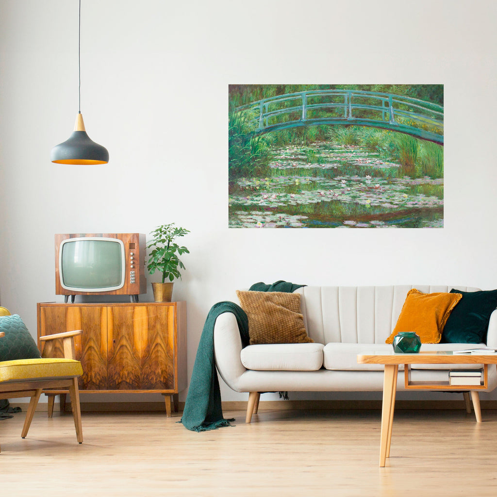 Affiche horizontale autocollante PASSERELLE JAPONAISE