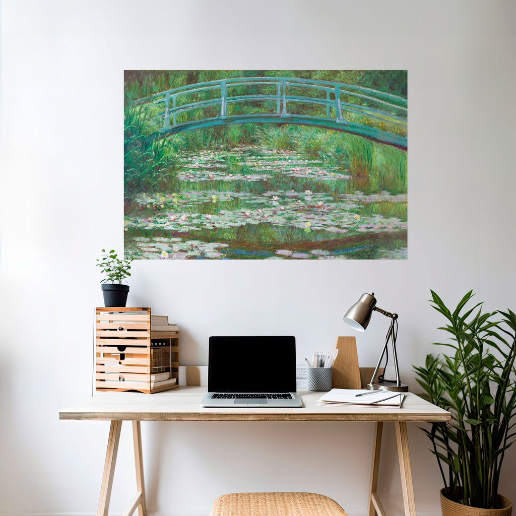 Affiche horizontale autocollante PASSERELLE JAPONAISE