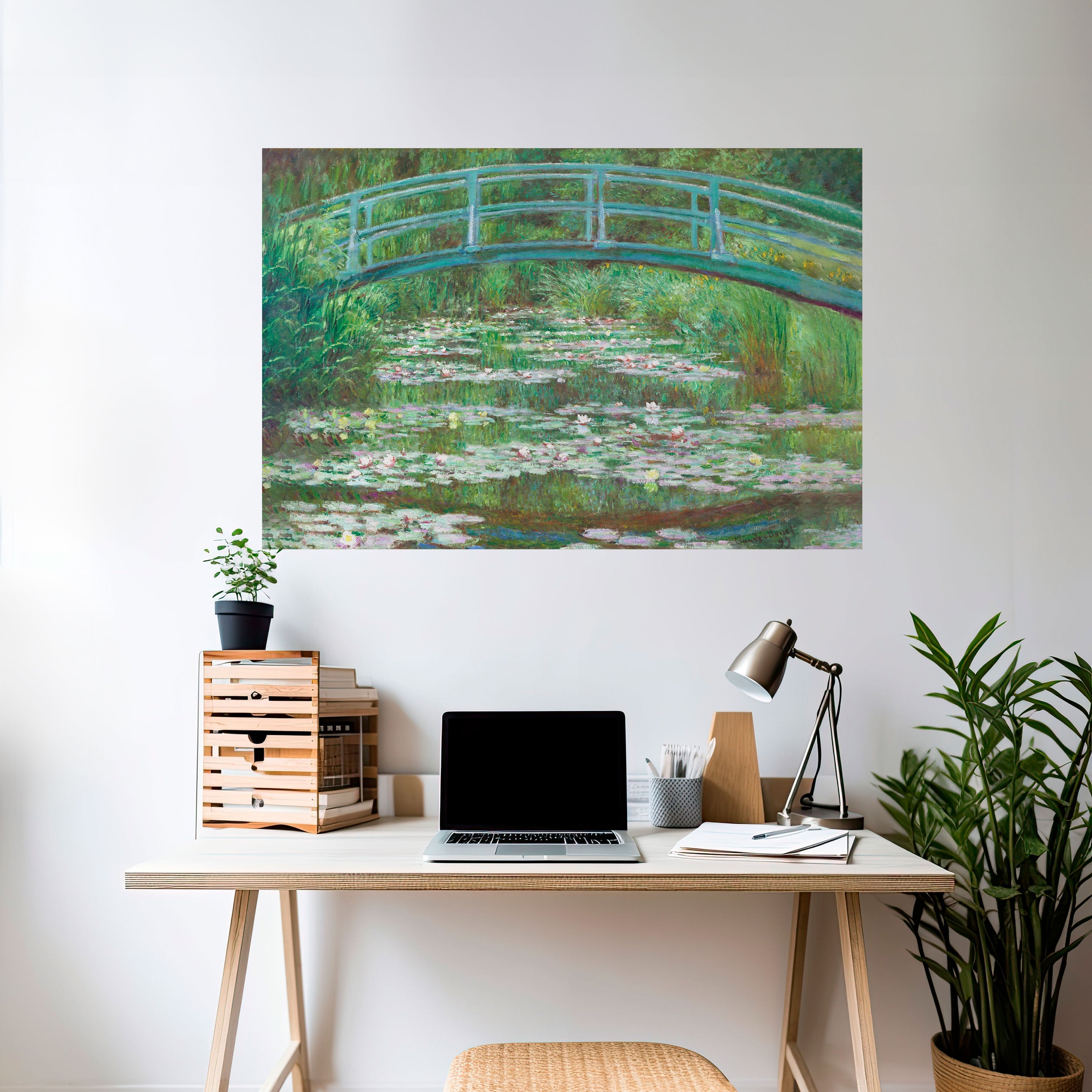 Affiche horizontale autocollante PASSERELLE JAPONAISE