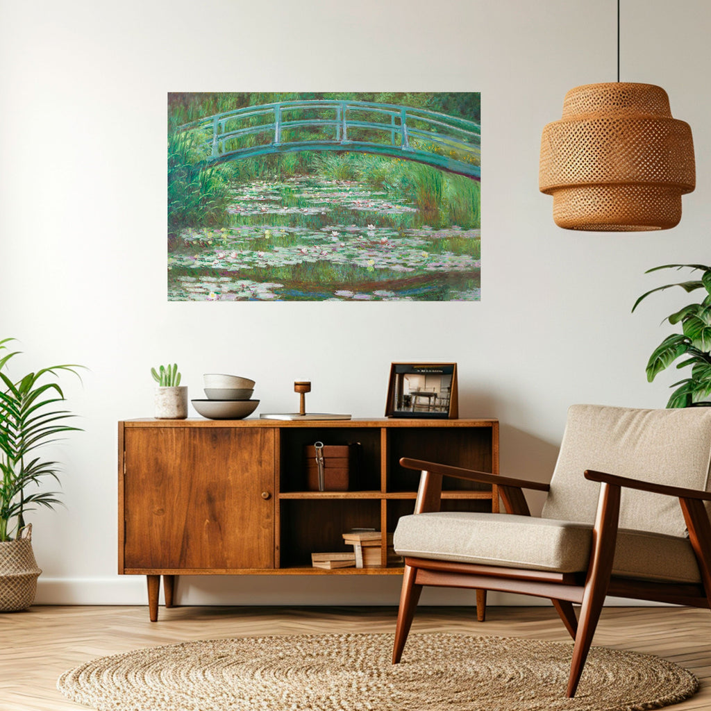 Affiche horizontale autocollante PASSERELLE JAPONAISE