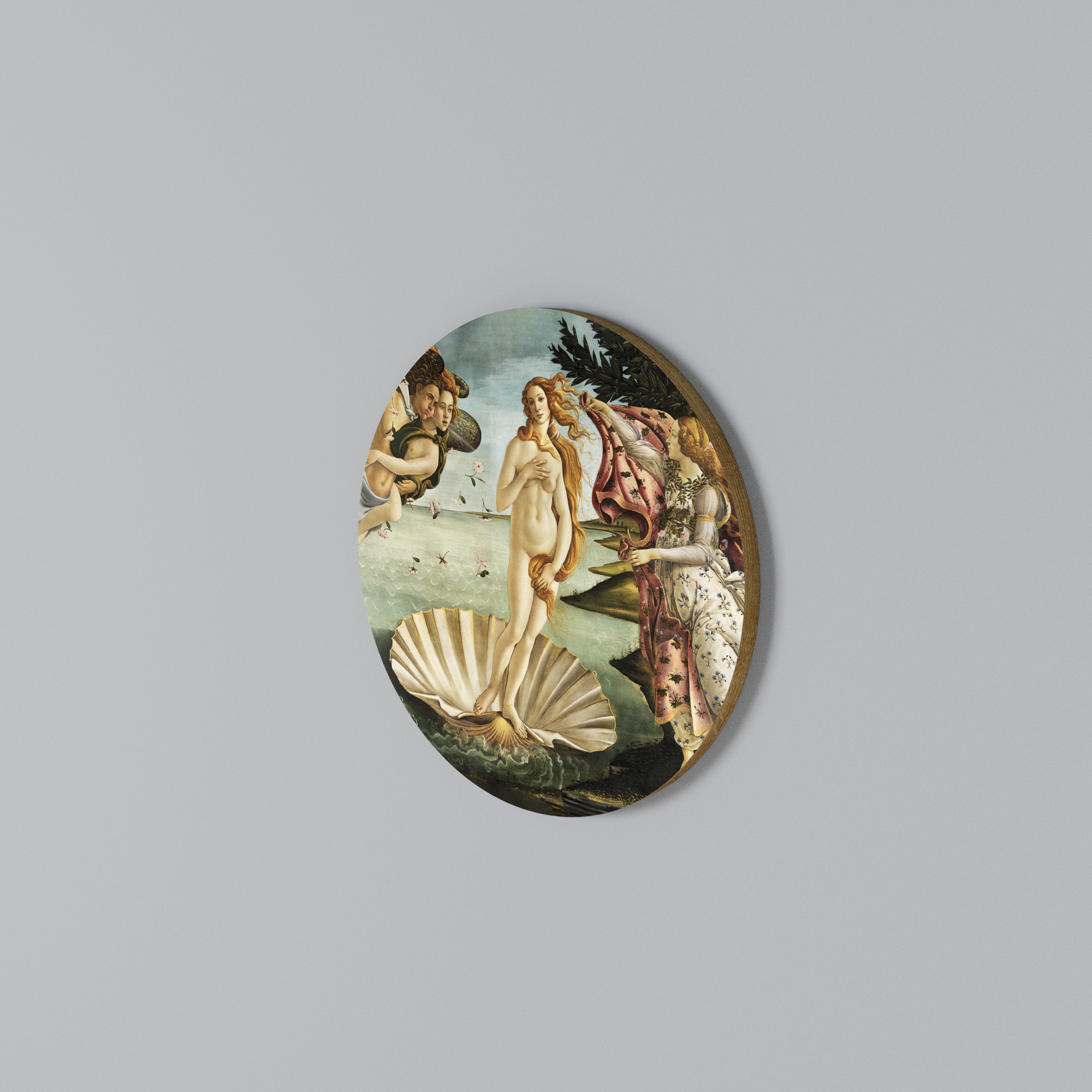 DIVINE BIRTH OF BEAUTY Round Wall Art