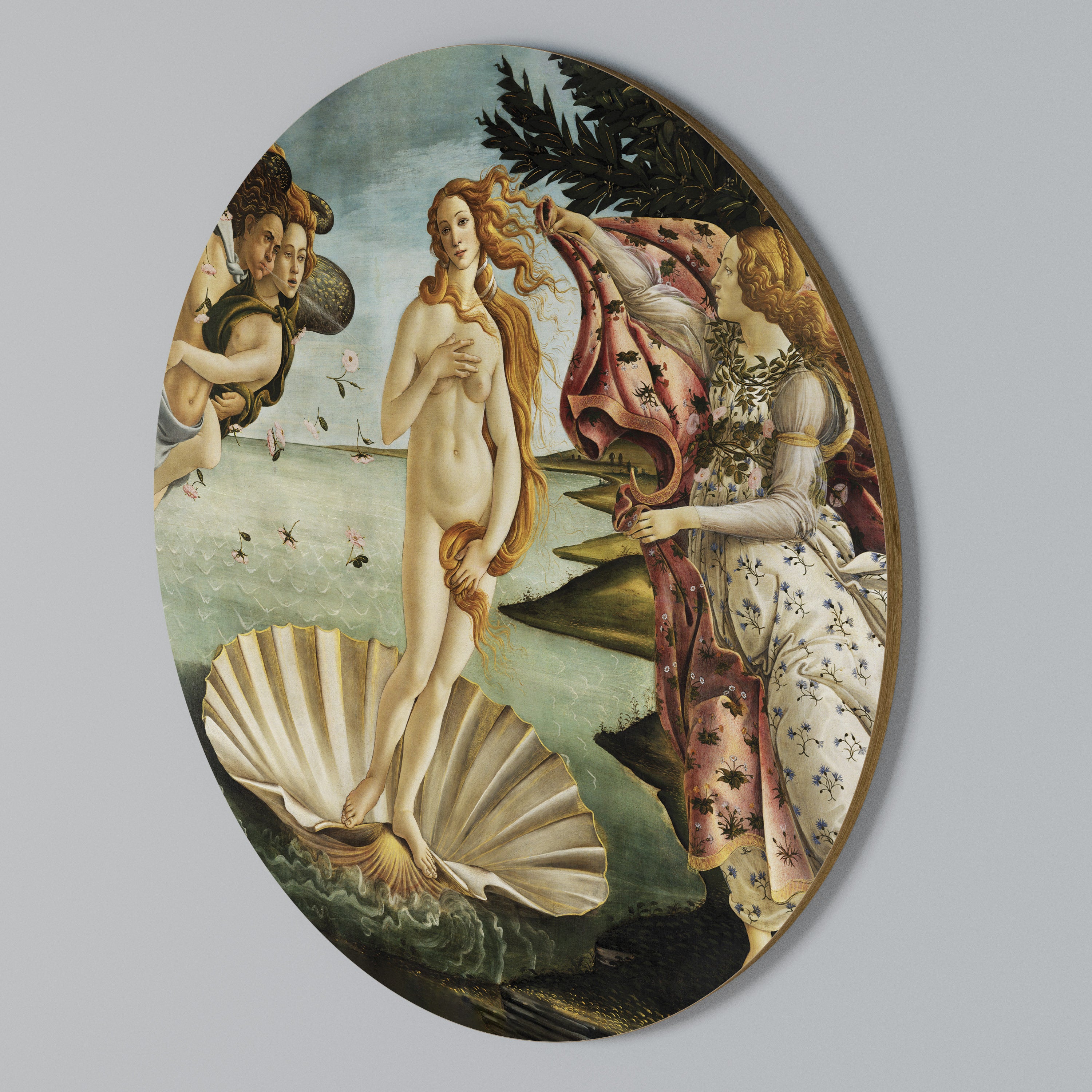 DIVINE BIRTH OF BEAUTY Round Wall Art