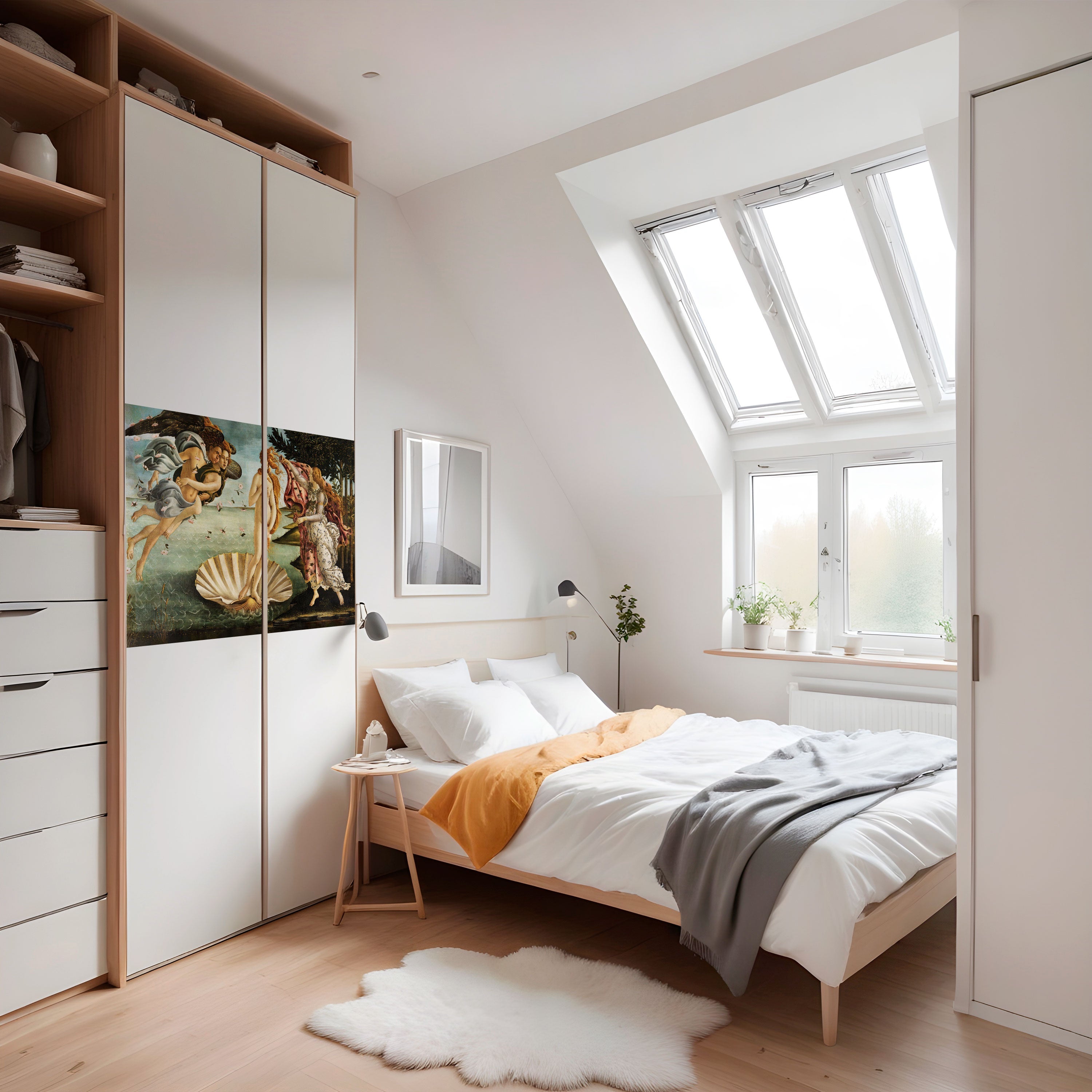 Affiche horizontale autocollante « NAISSANCE DIVINE DE LA BEAUTÉ »