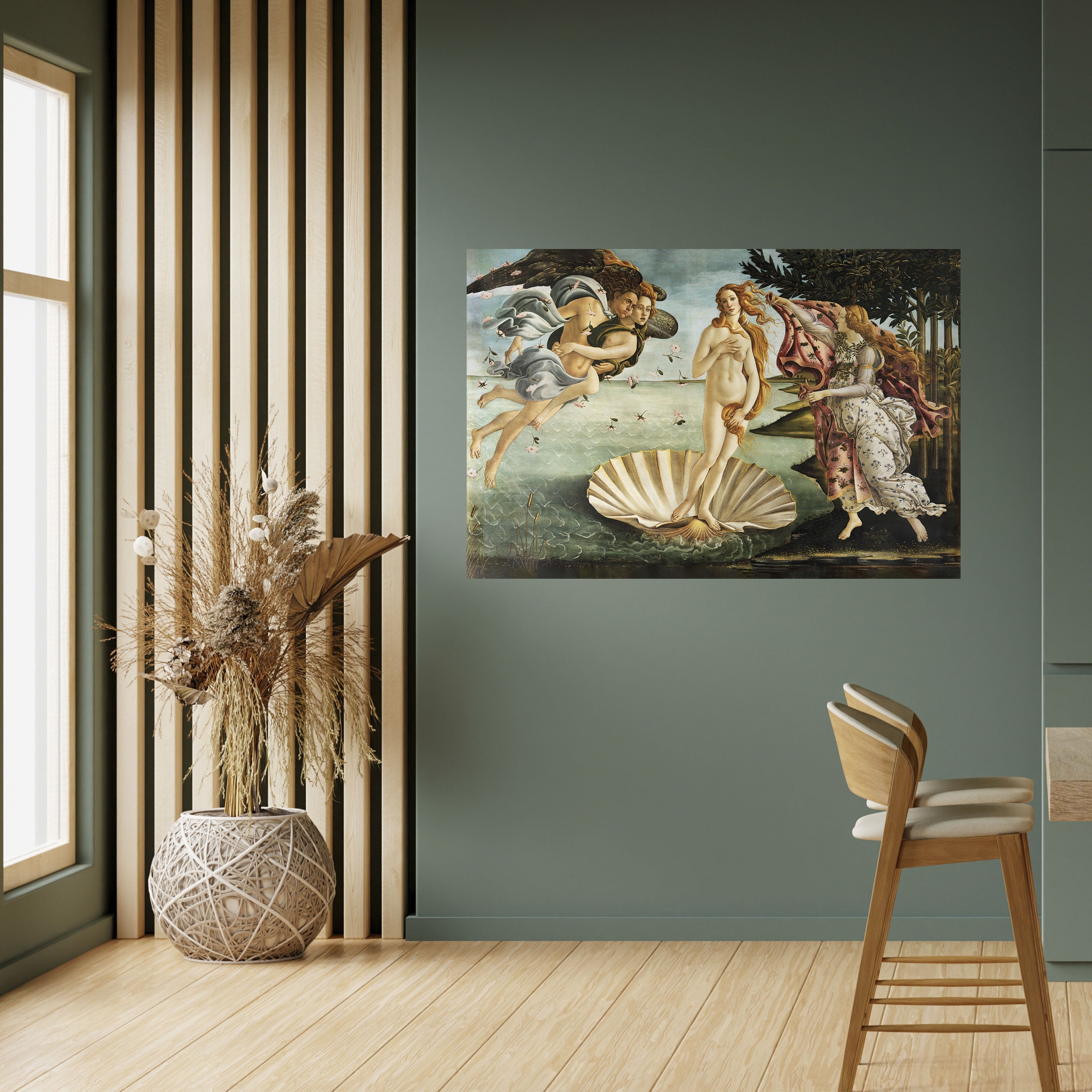 Affiche horizontale autocollante « NAISSANCE DIVINE DE LA BEAUTÉ »