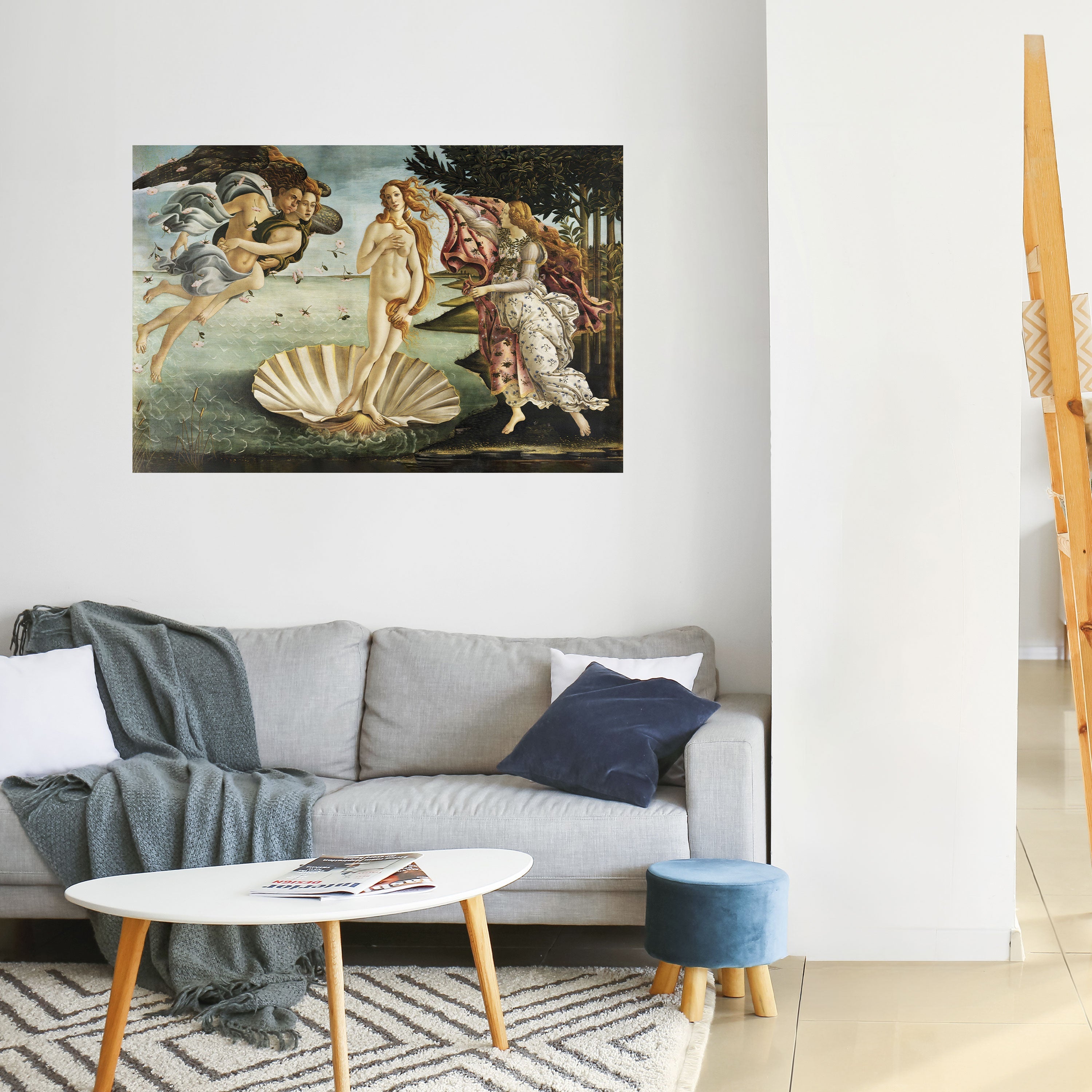 Affiche horizontale autocollante « NAISSANCE DIVINE DE LA BEAUTÉ »