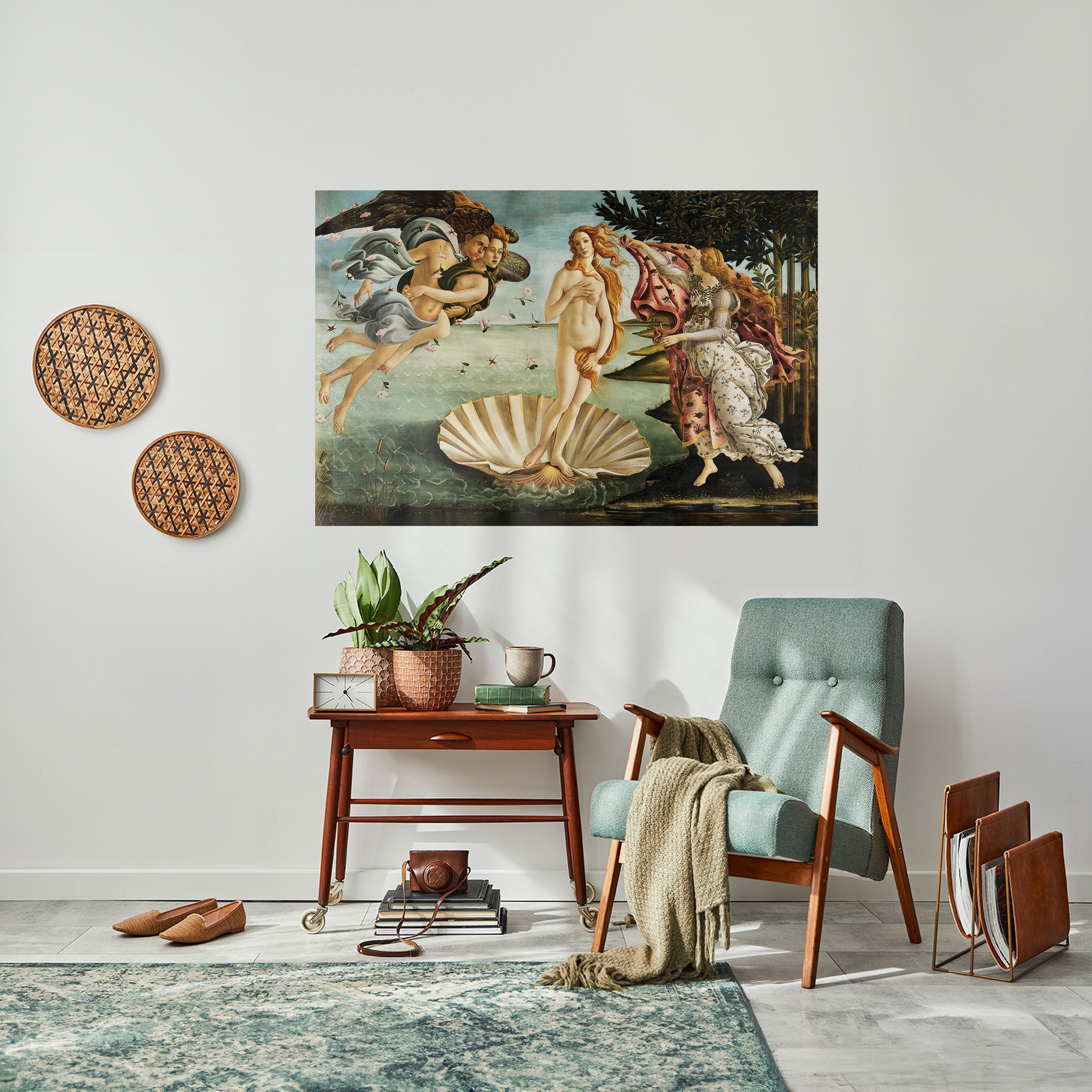 Affiche horizontale autocollante « NAISSANCE DIVINE DE LA BEAUTÉ »