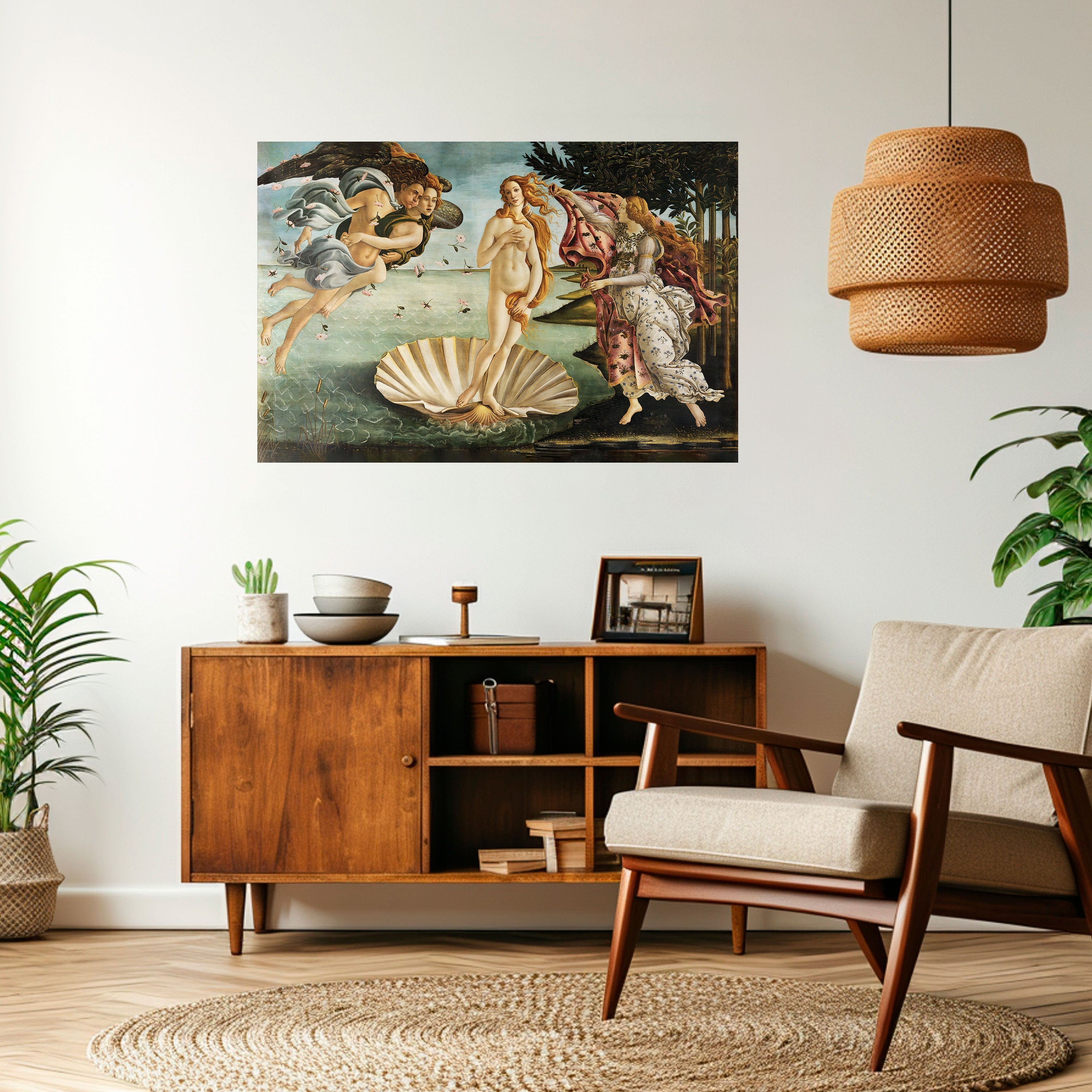 Affiche horizontale autocollante « NAISSANCE DIVINE DE LA BEAUTÉ »