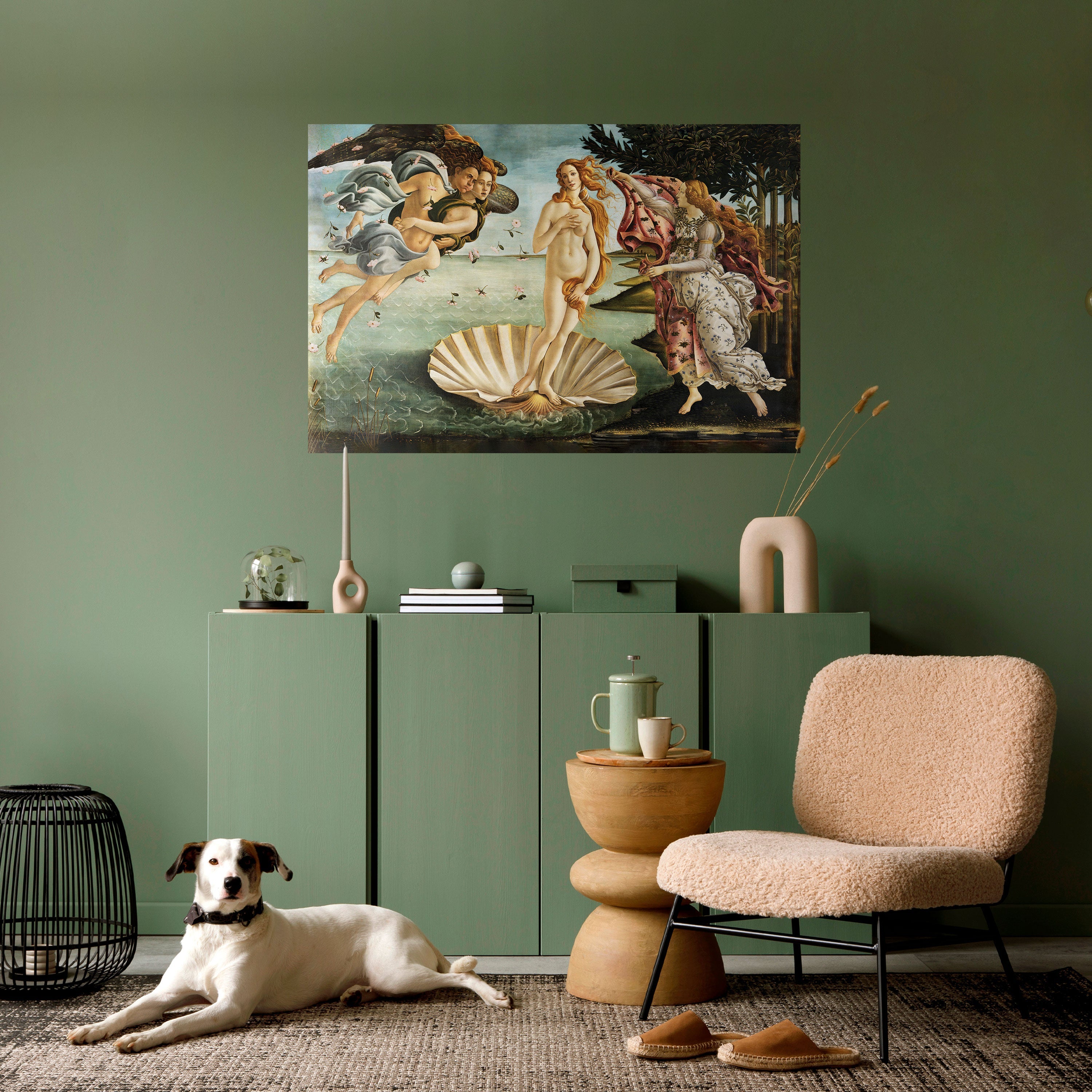 Affiche horizontale autocollante « NAISSANCE DIVINE DE LA BEAUTÉ »