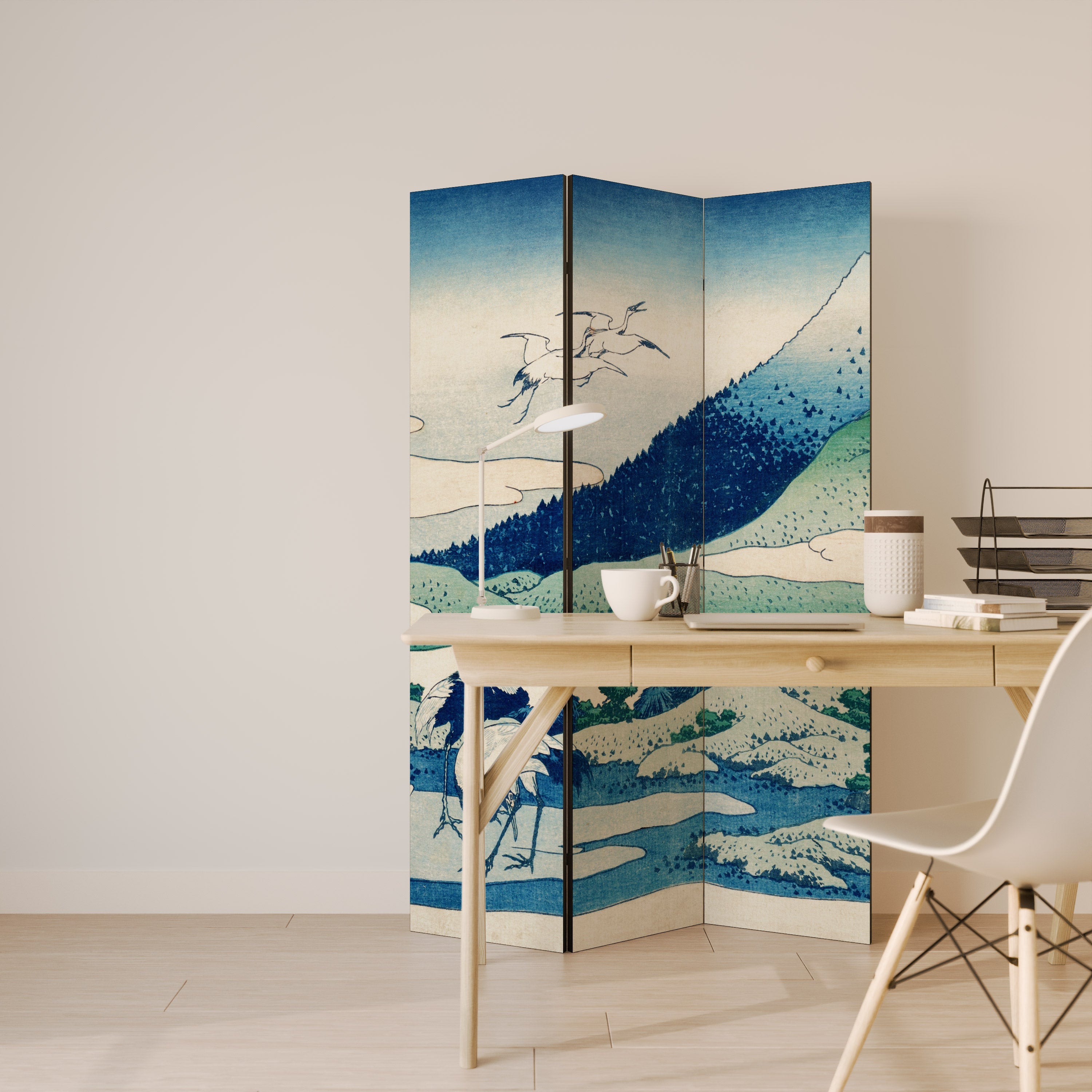 Paravent décoratif à 3 panneaux UMEZAWA MANOR