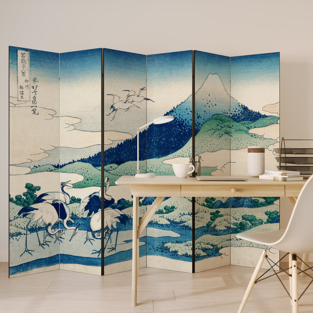 UMEZAWA MANOR Decorative 6-Panel Room Divider