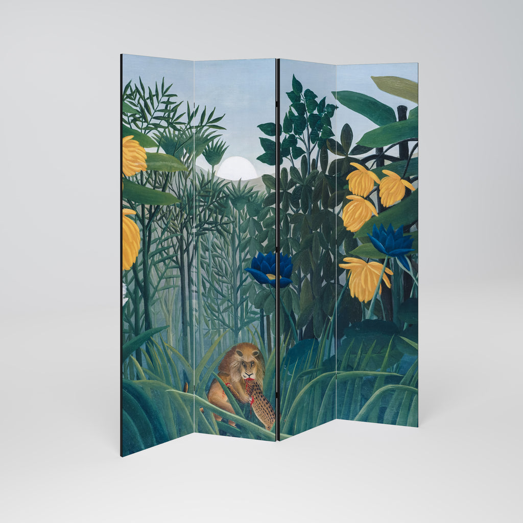 THE REPAST OF THE LION 4-Panel Room Divider