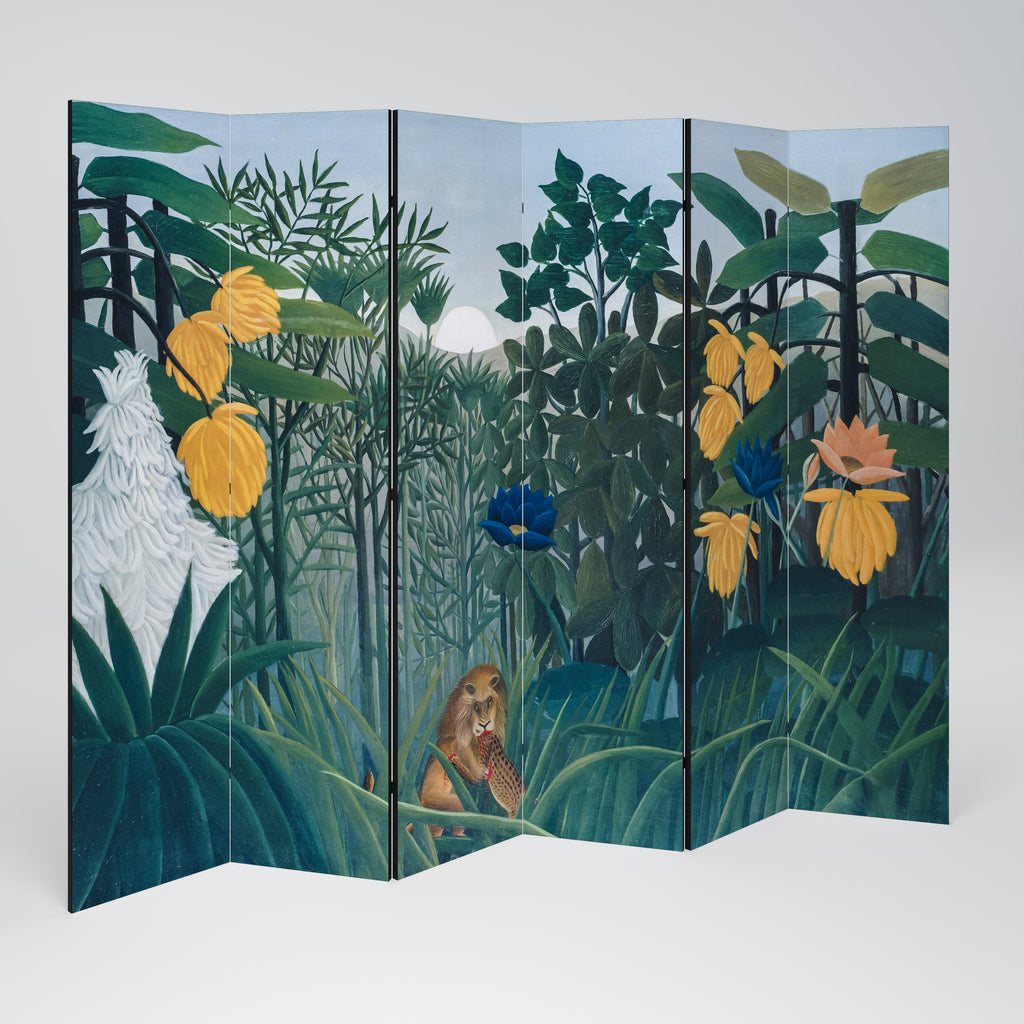THE REPAST OF THE LION Decorative 6-Panel Room Divider