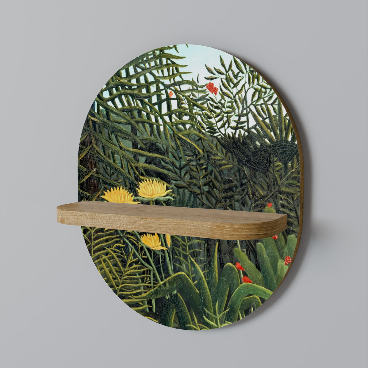 VIRGIN FOREST WITH SUNSET Art Shelf