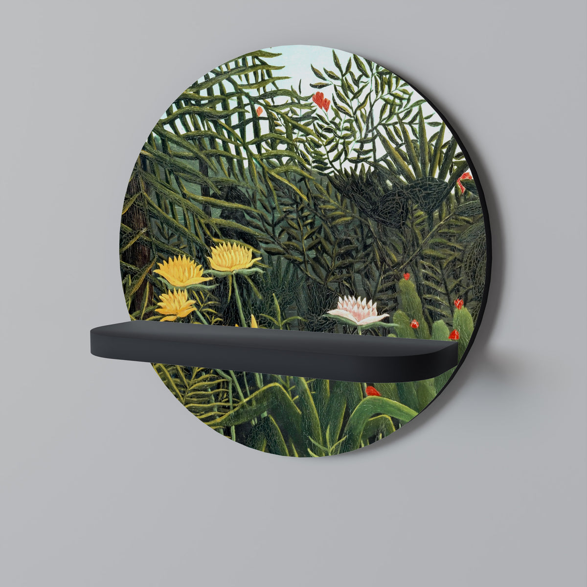 VIRGIN FOREST WITH SUNSET Art Shelf