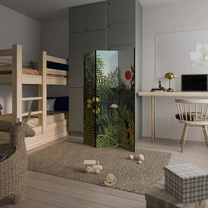 VIRGIN FOREST WITH SUNSET 3-Panel Room Divider