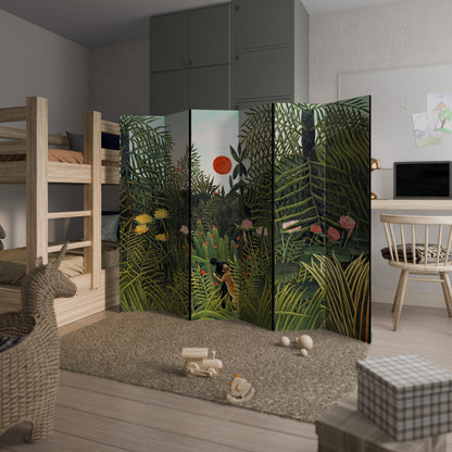 VIRGIN FOREST WITH SUNSET 6-Panel Room Divider