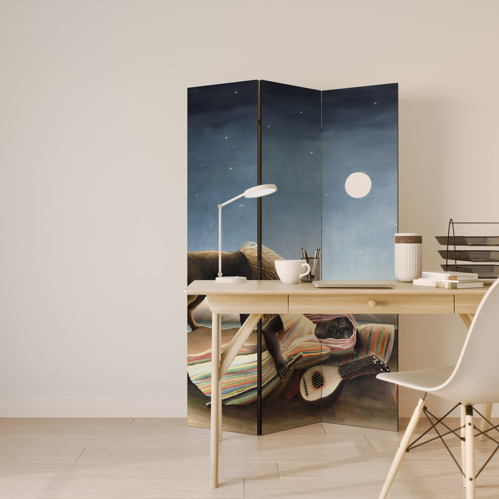 Séparateur de pièce décoratif à 3 panneaux THE SLEEPING GYPSY