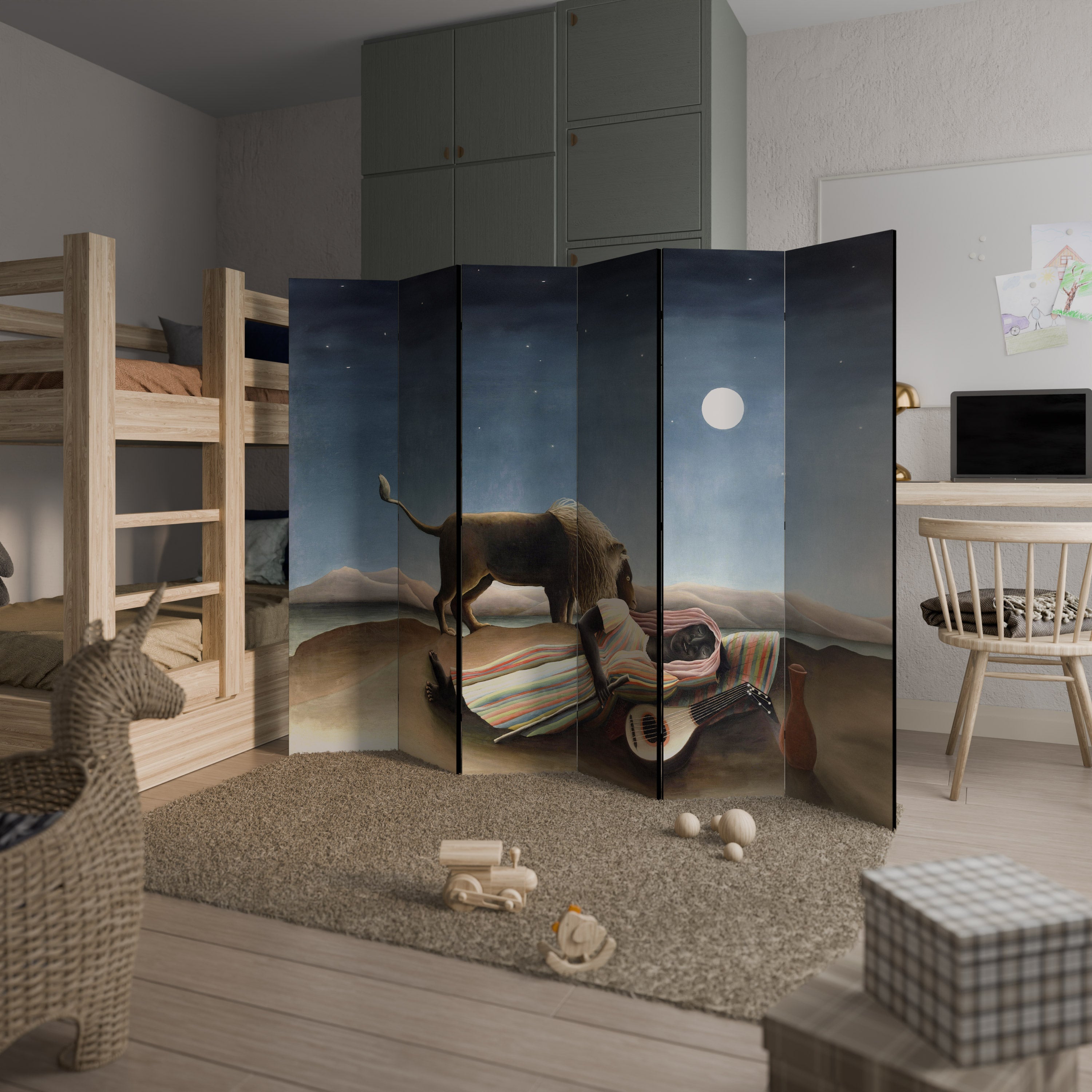 THE SLEEPING GYPSY Decorative 6-Panel Room Divider