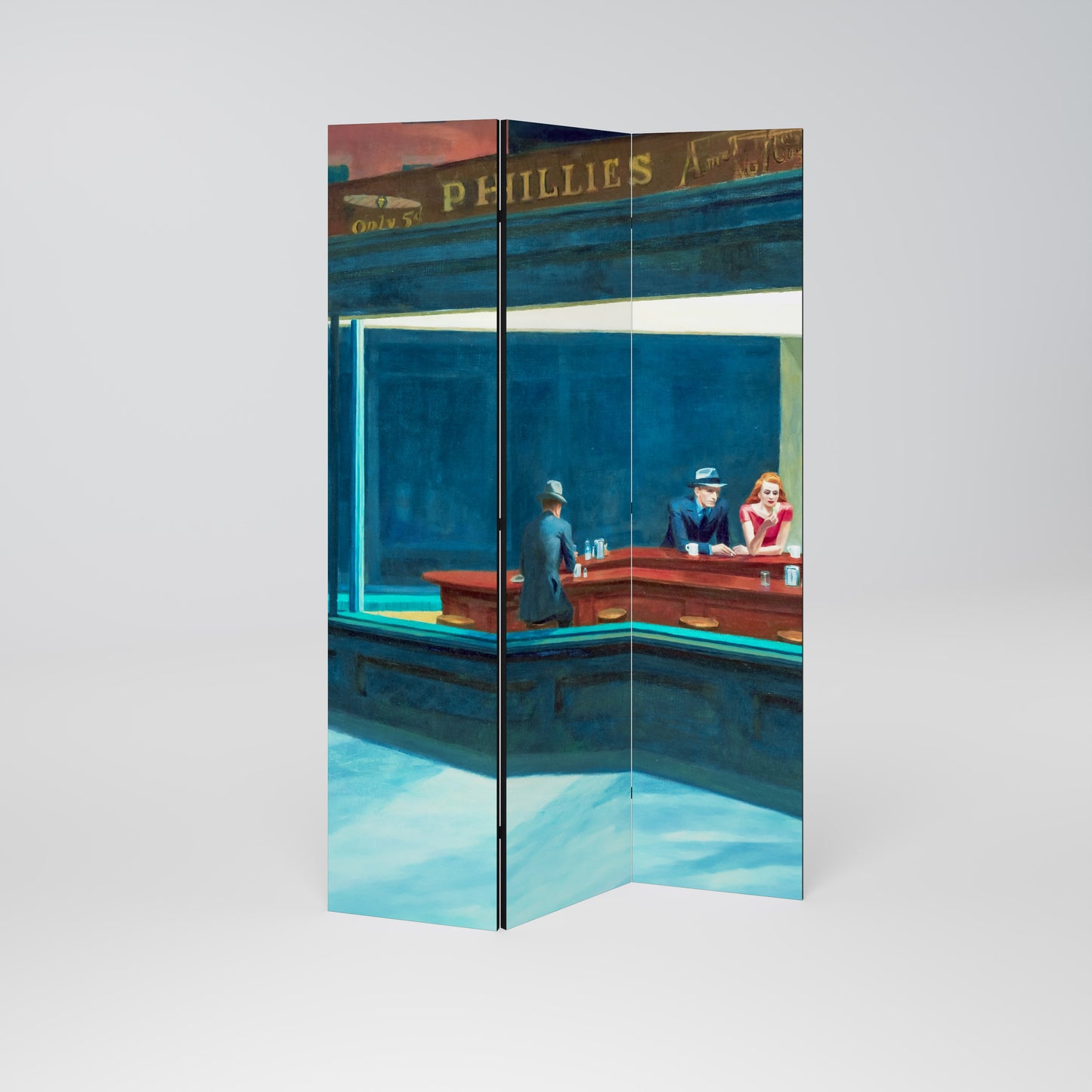 NIGHTHAWKS 3-Panel Room Divider