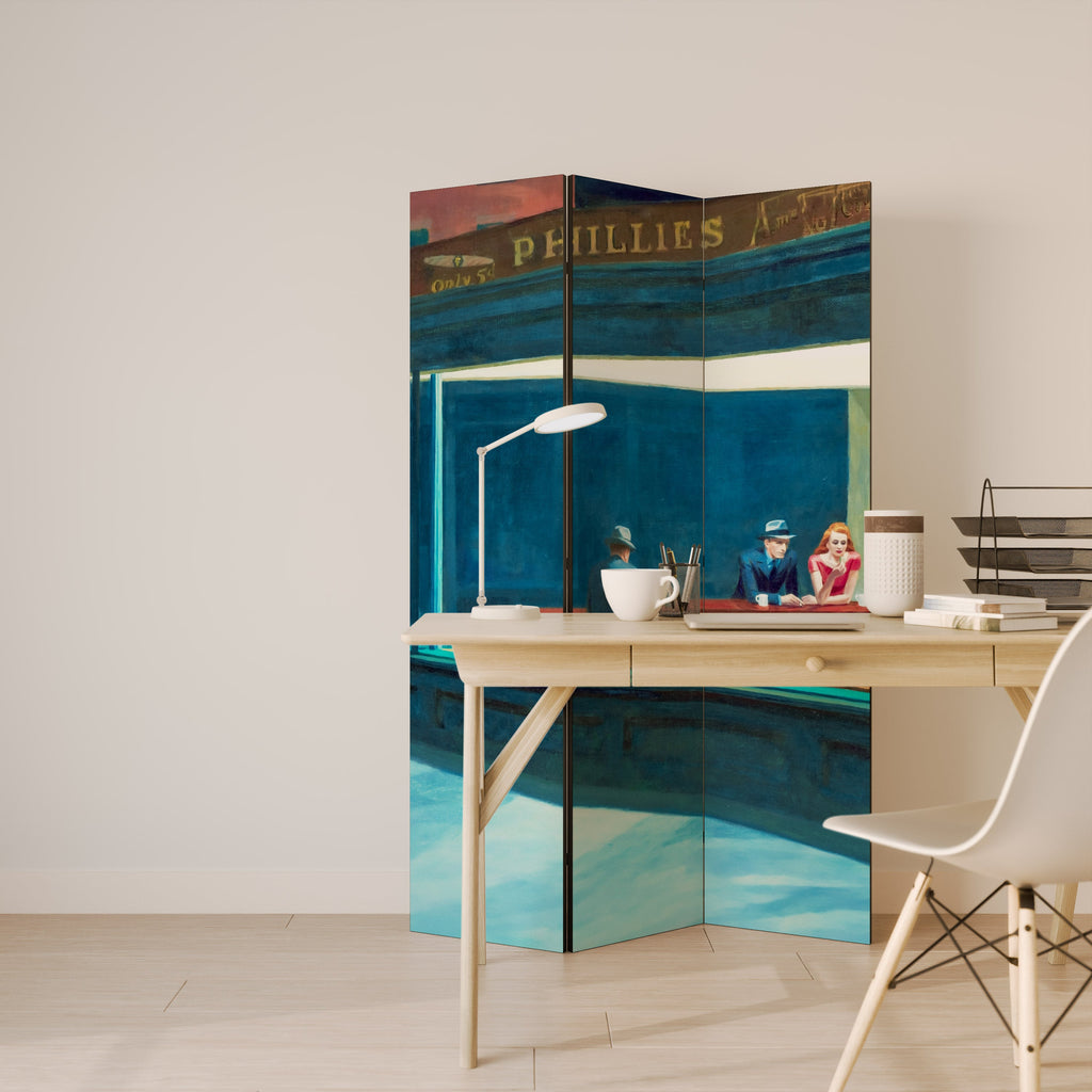 Paravent décoratif à 3 panneaux NIGHTHAWKS