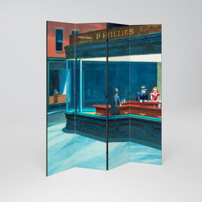 NIGHTHAWKS 4-Panel Room Divider