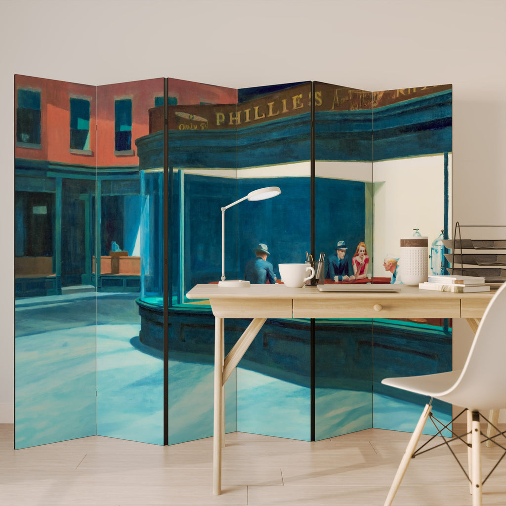 NIGHTHAWKS Decorative 6-Panel Room Divider