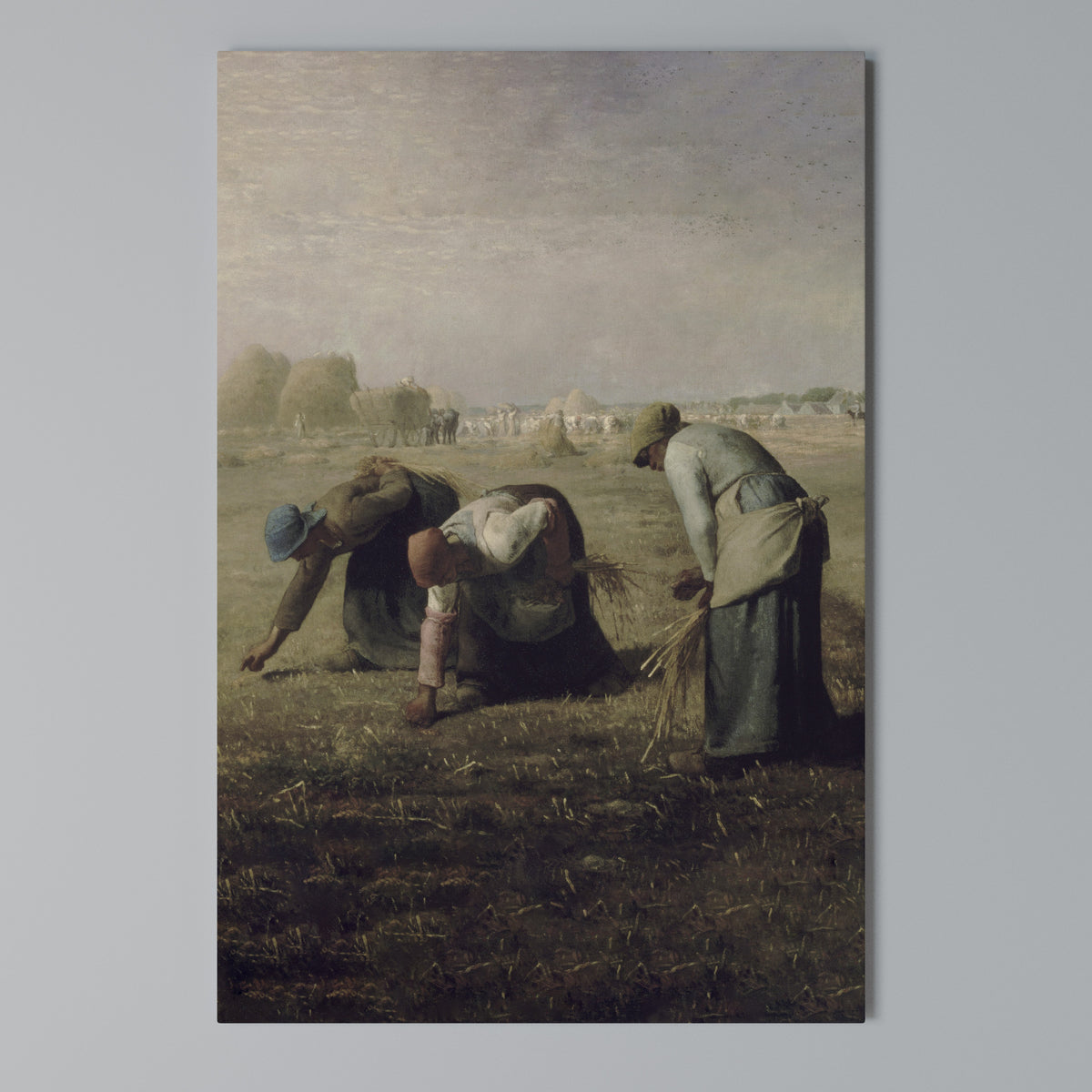 THE GLEANERS Vertical Canvas Print