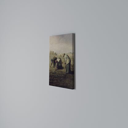 THE GLEANERS Vertical Canvas Print
