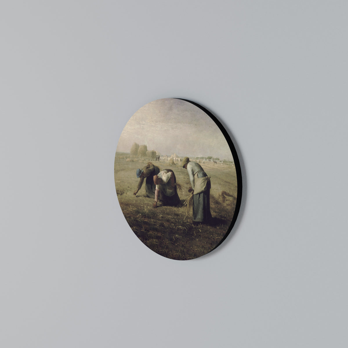 THE GLEANERS Round Wall Art