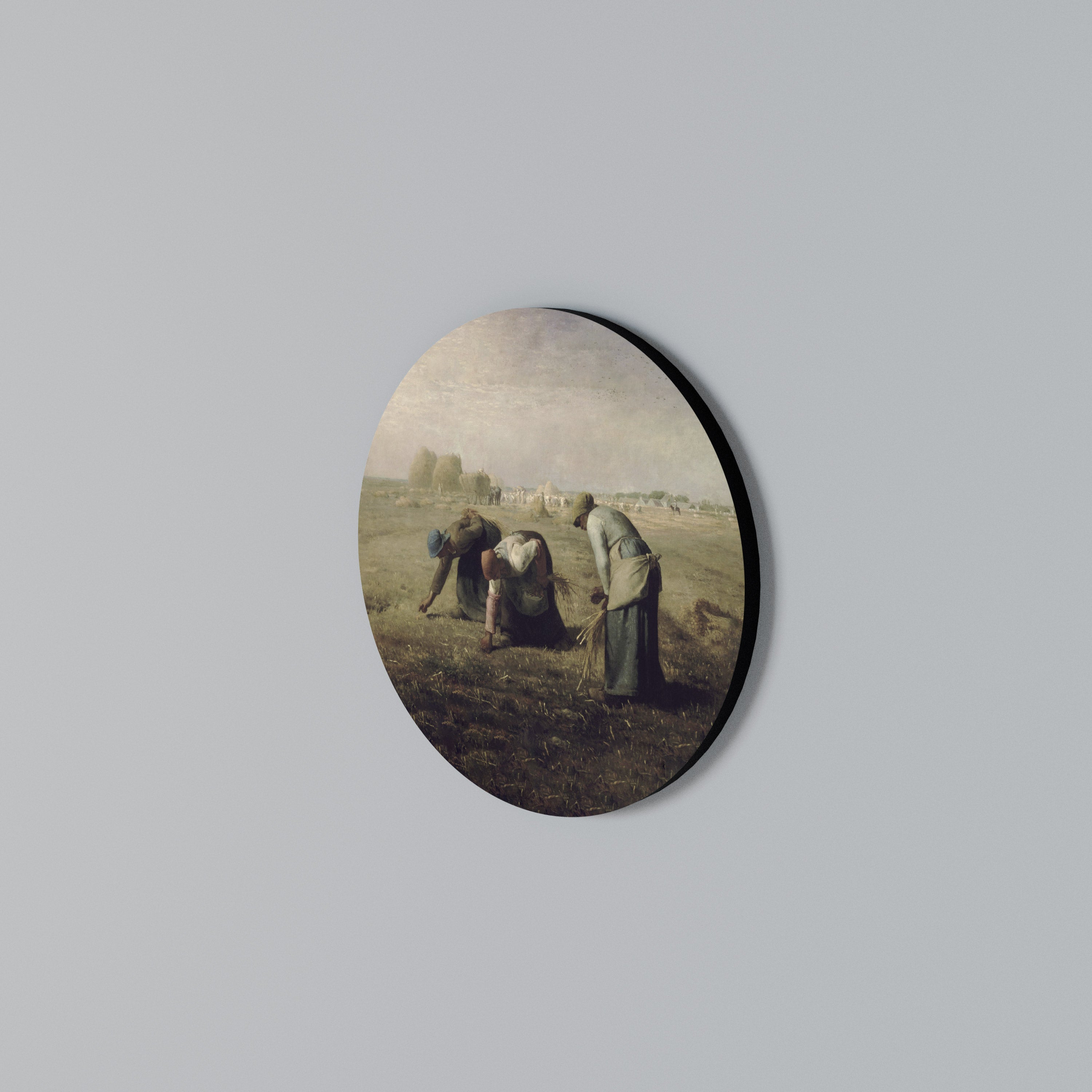 THE GLEANERS Round Wall Art