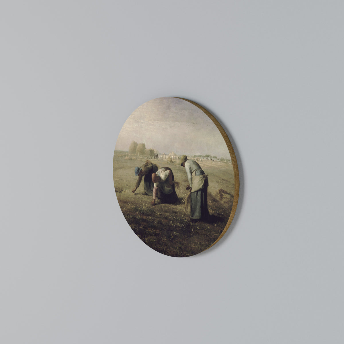 THE GLEANERS Round Wall Art
