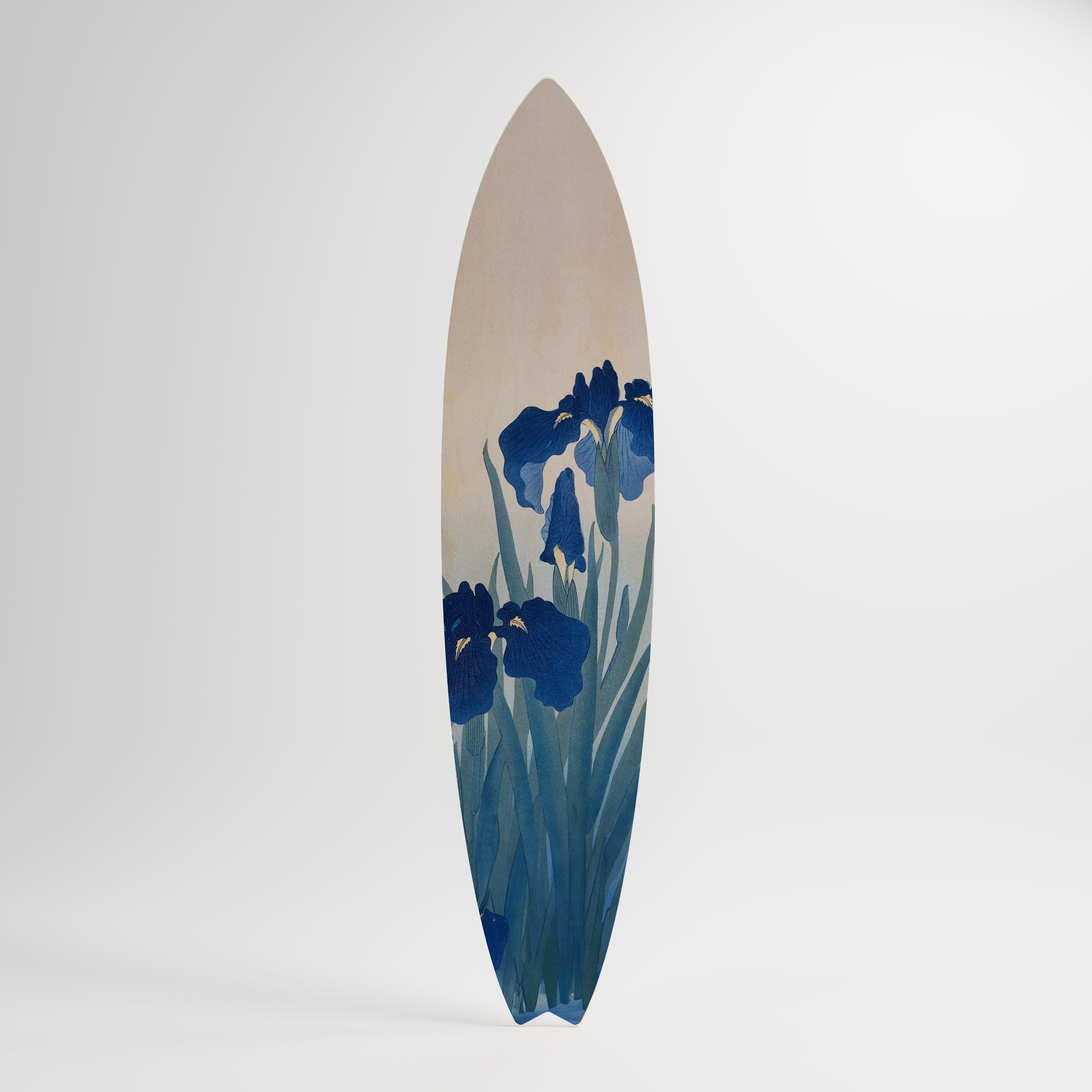BLUE FLORAL RIDE Surfboard Decorative Panel