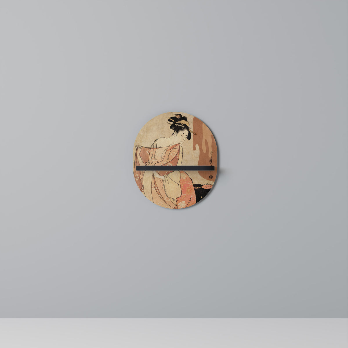 WOMAN, CAT AND EXTRA BROWN Art Shelf