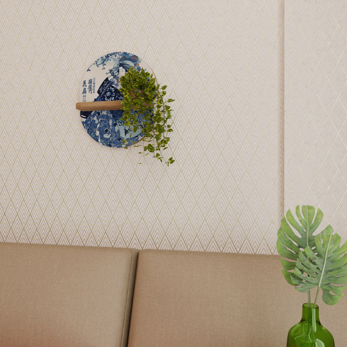 JAPANESE WOMAN Art Shelf