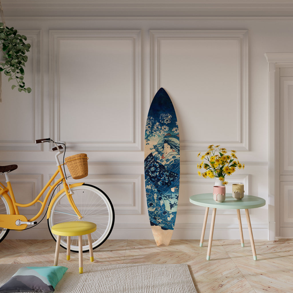 JAPANESE WOMAN Surfboard Decorative Panel