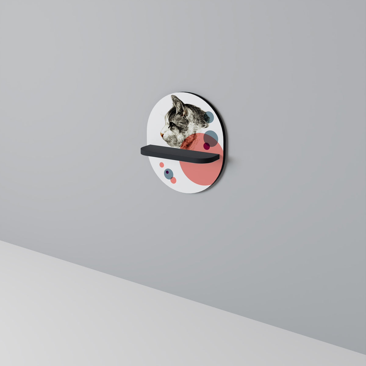 BUBBLE CAT SKETCH Art Shelf