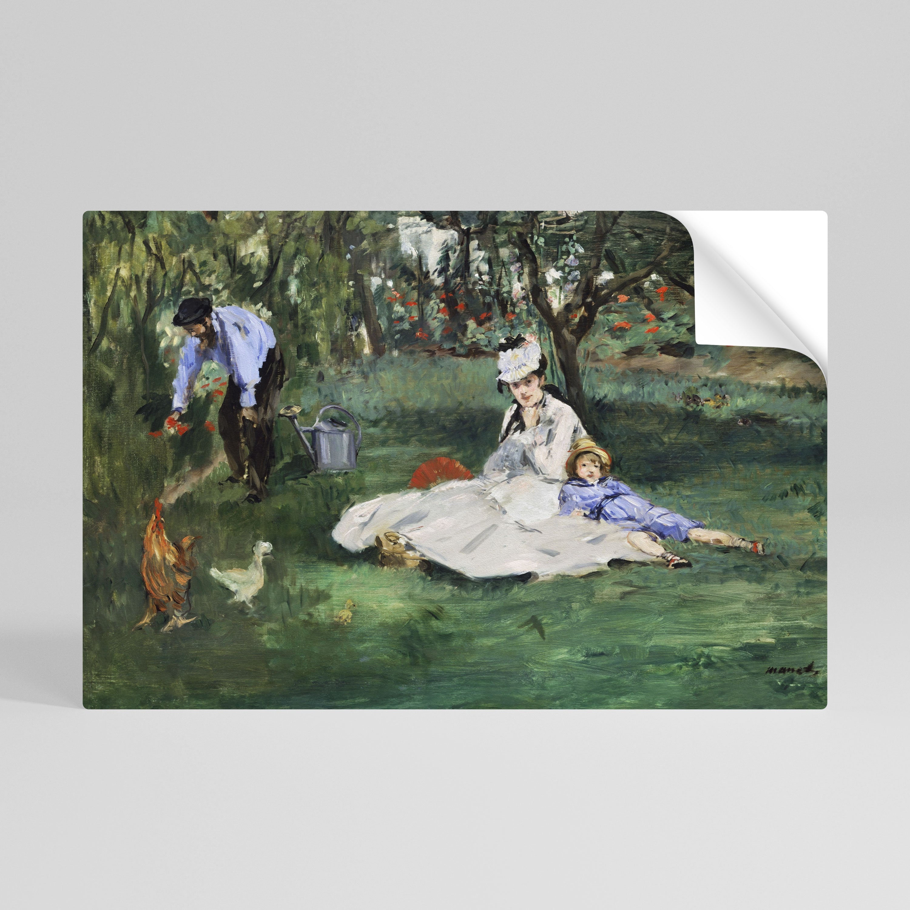 Affiche horizontale autocollante « JARDIN DES CHARMES »