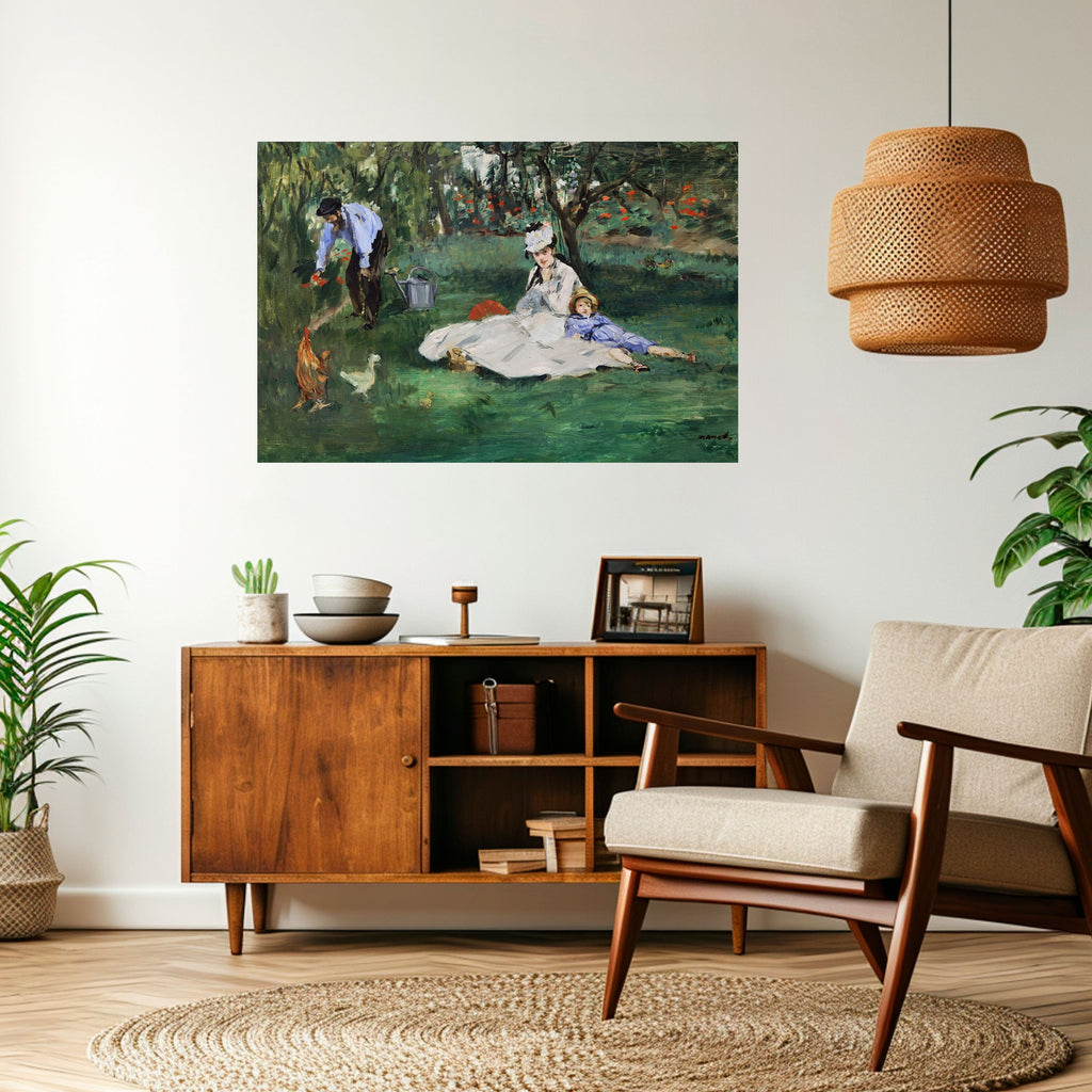 Affiche horizontale autocollante « JARDIN DES CHARMES »