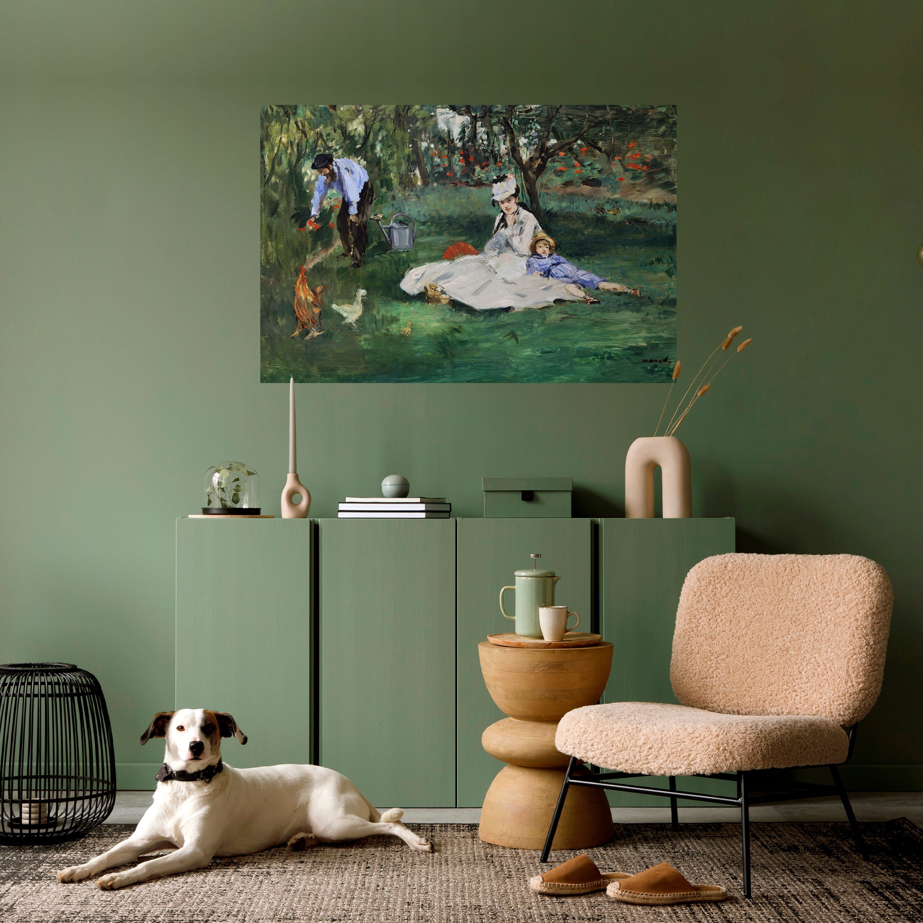 Affiche horizontale autocollante « JARDIN DES CHARMES »