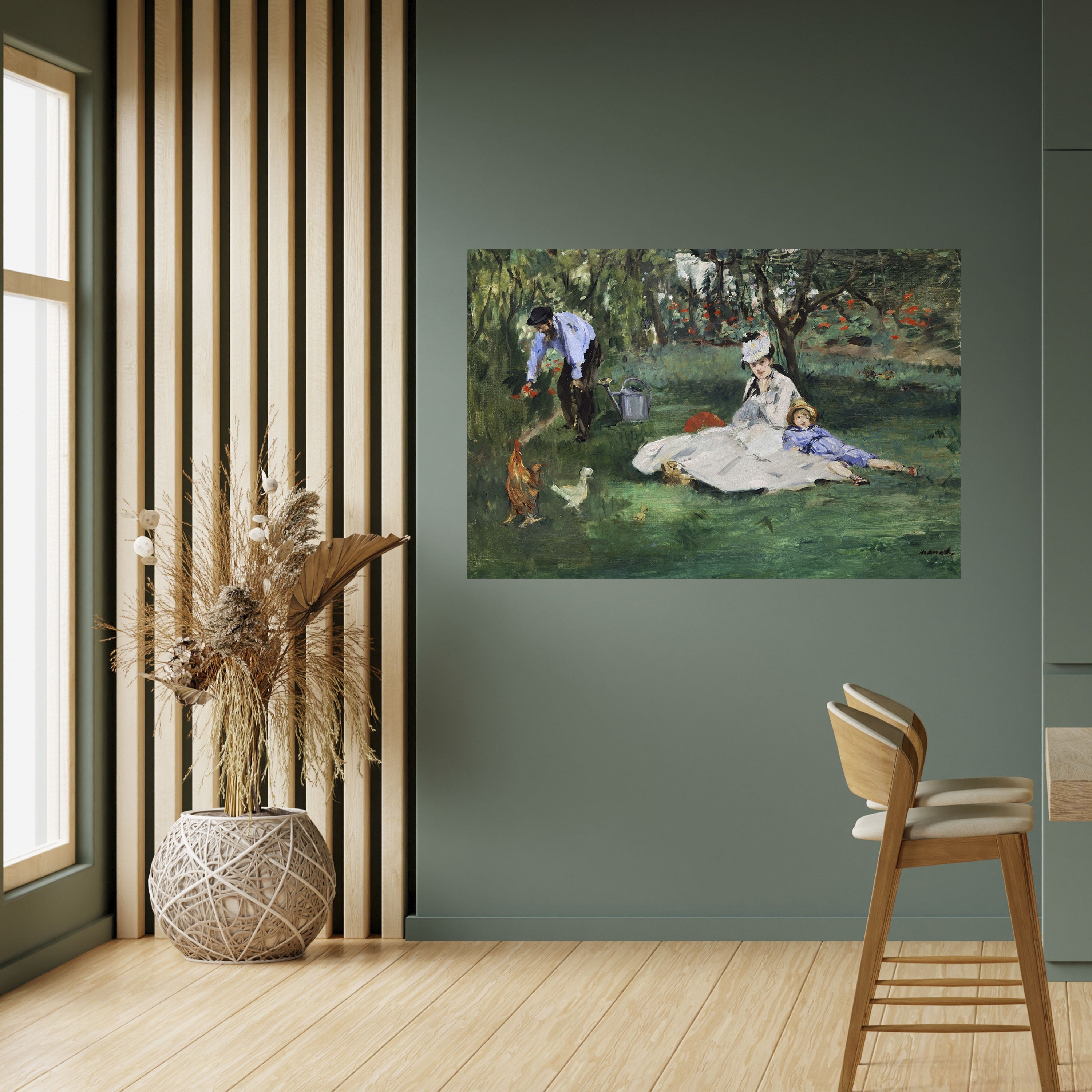 Affiche horizontale autocollante « JARDIN DES CHARMES »