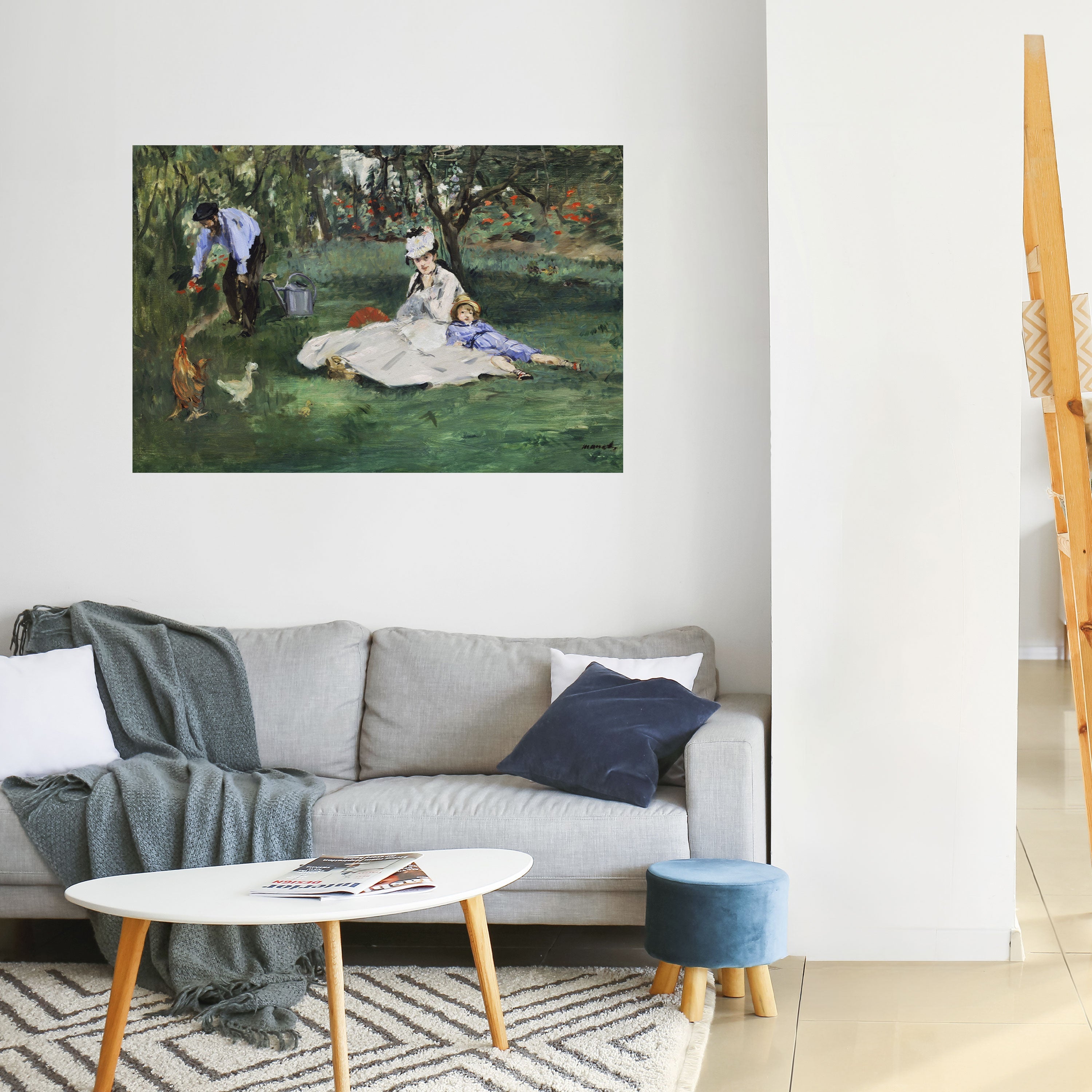 Affiche horizontale autocollante « JARDIN DES CHARMES »