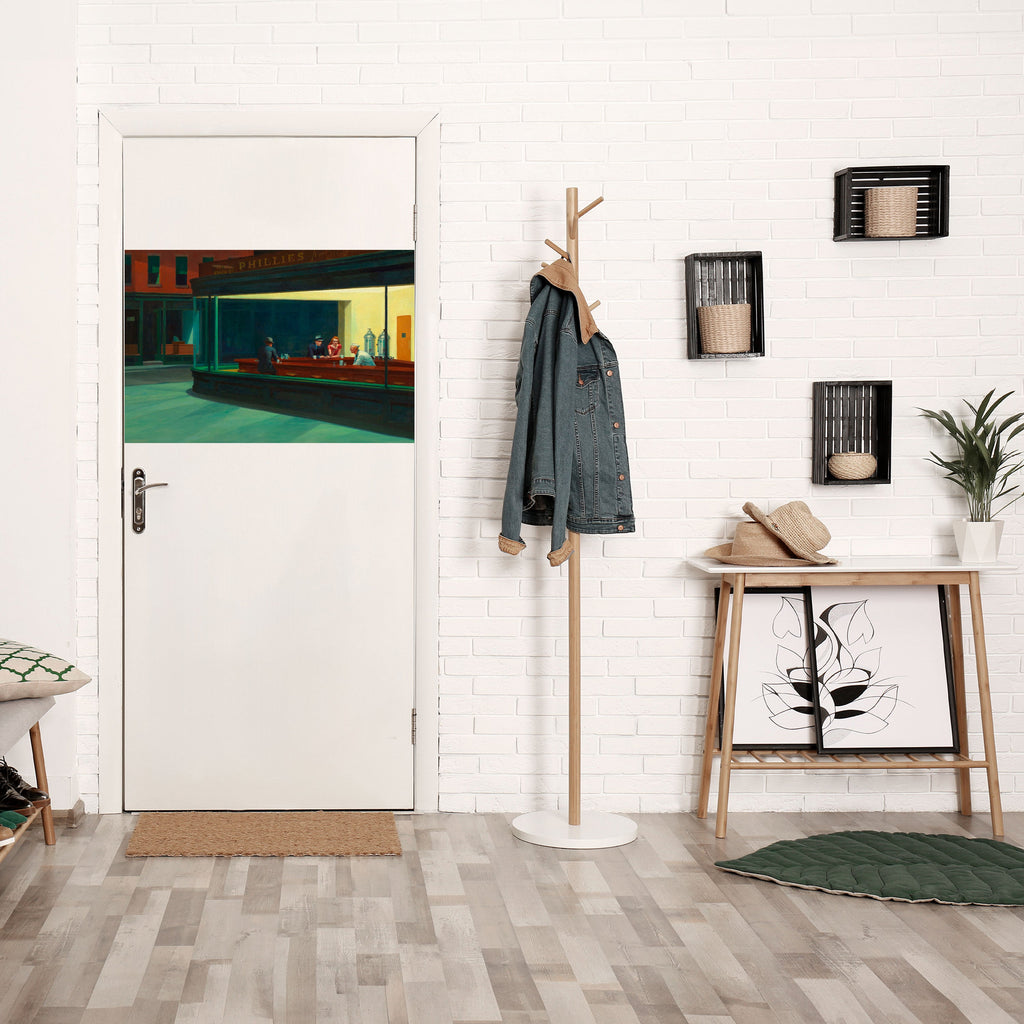 Affiche horizontale autocollante « Conversation sereine en soirée »